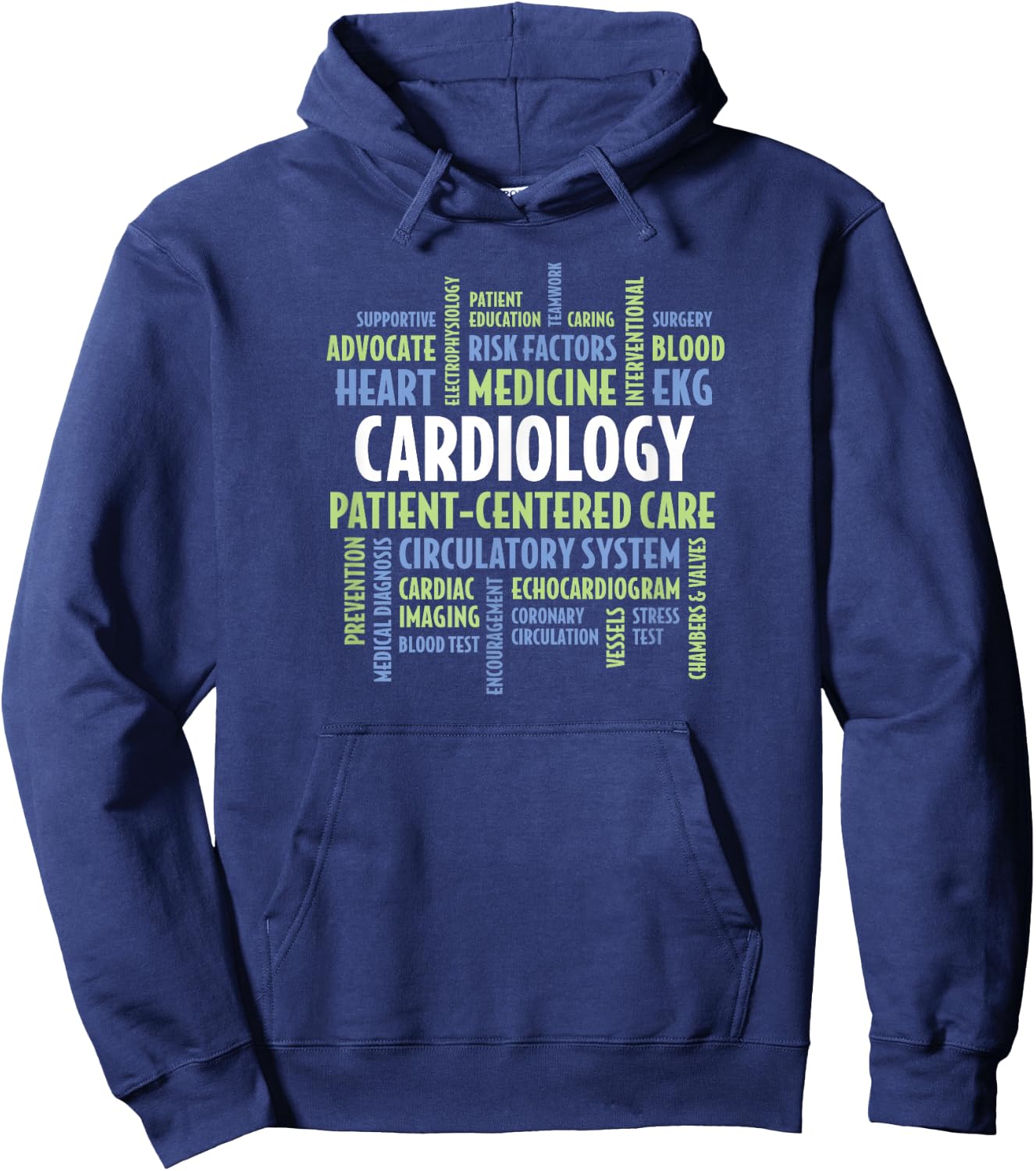 Cardiologist & Cardiovascular Professionals: Cardiology Hoodie - Hoodie | Navy