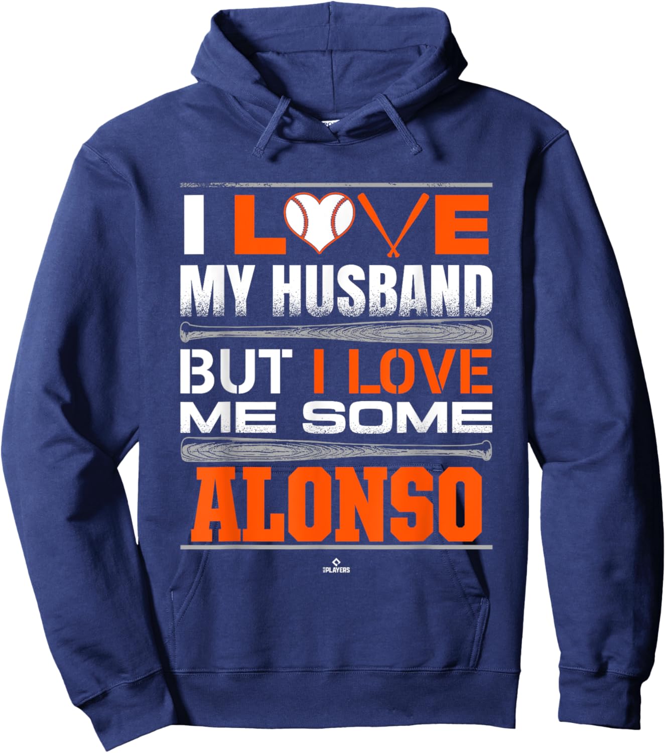 I Love My Husband Pete Alonso New York Baseball MLBPA Hoodie - Hoodie | Navy