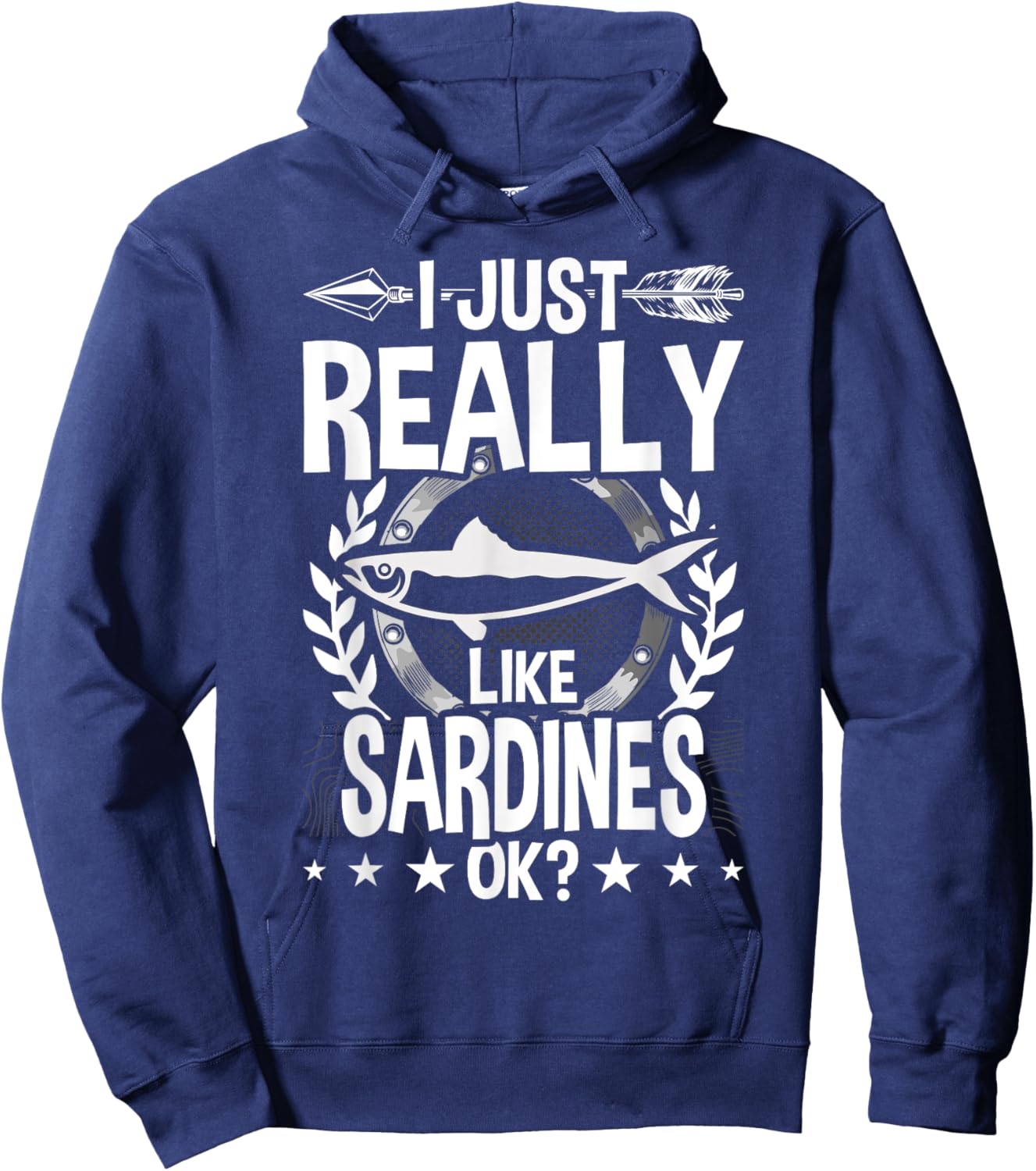 I Just Really Like Sardines Hoodie - Hoodie | Navy