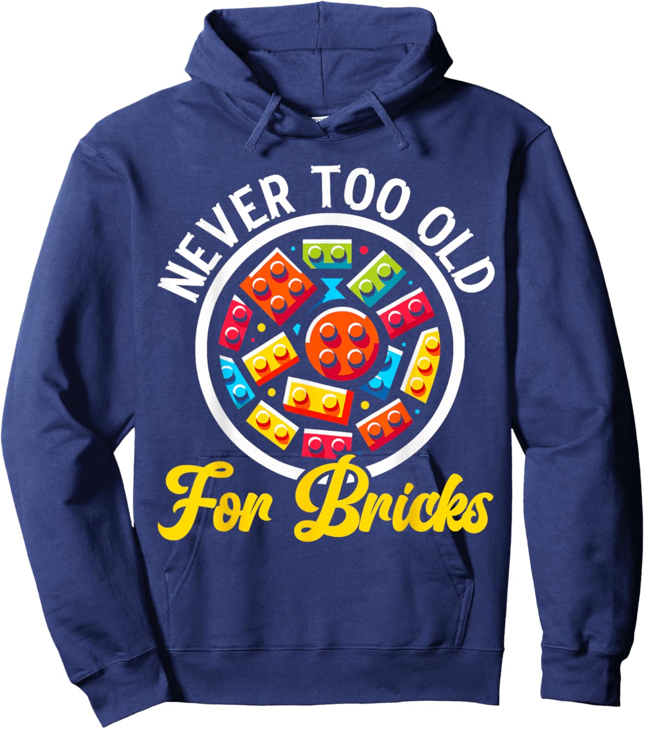 Master Builder Brick Block Building Play Toys Hoodie - Hoodie | Navy
