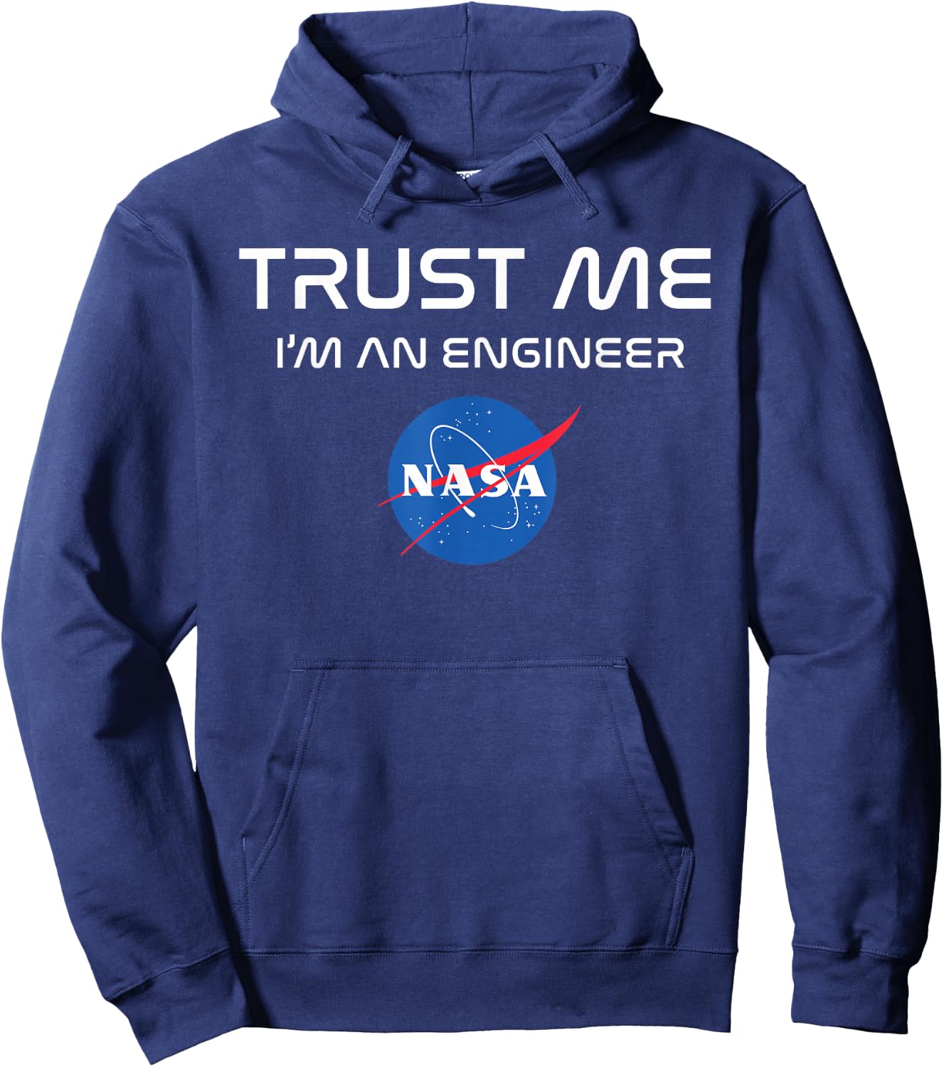 NASA Engineer Shirt - Funny NASA Logo Hoodie - Hoodie | Navy