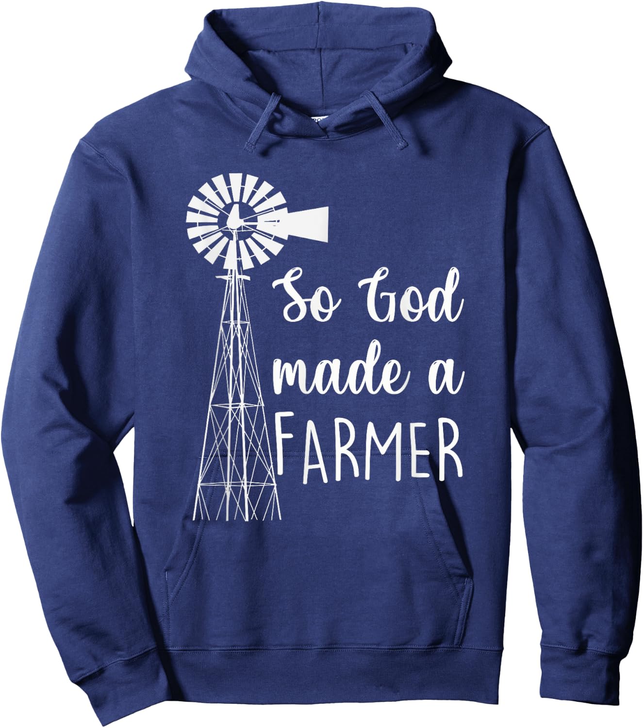 So God Made A Farmer Farmlife Country Proud Farmer Gift Hoodie - Hoodie | Navy