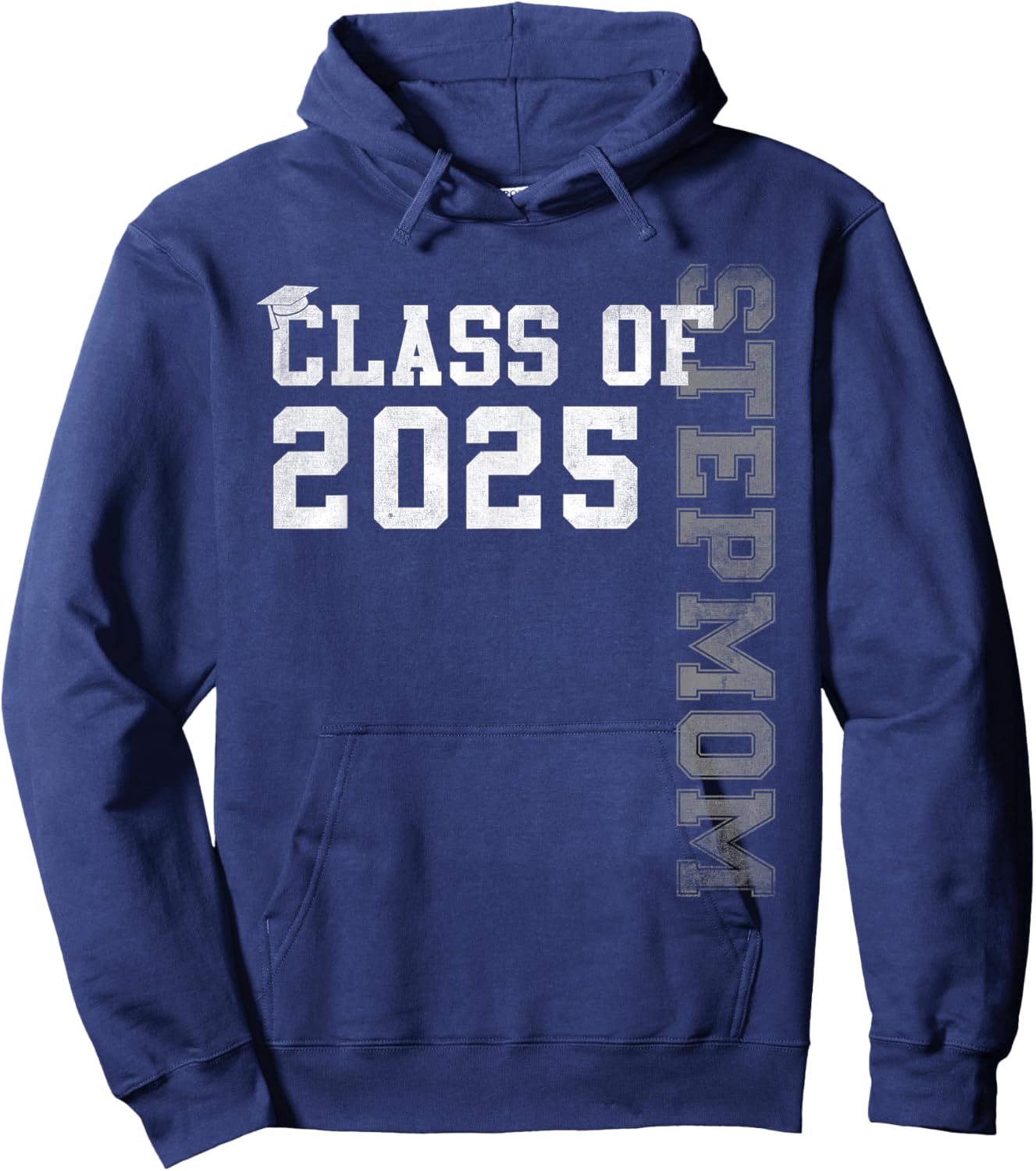 Stepmom Senior 2025 Proud Stepmom Of A Class Of 2025 Hoodie - Hoodie | Navy