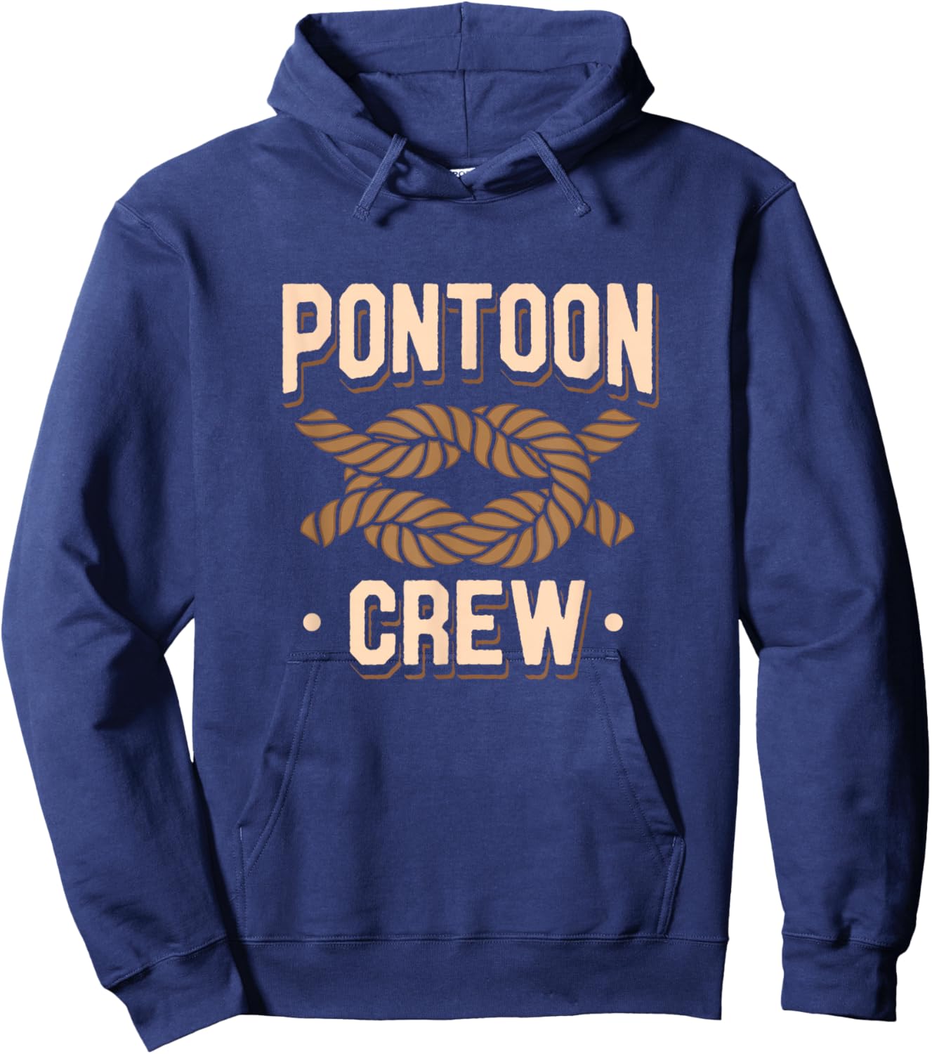 Pontoon Captain Boat Lovers Quote River Boating Pontoon Crew Hoodie - Hoodie | Navy