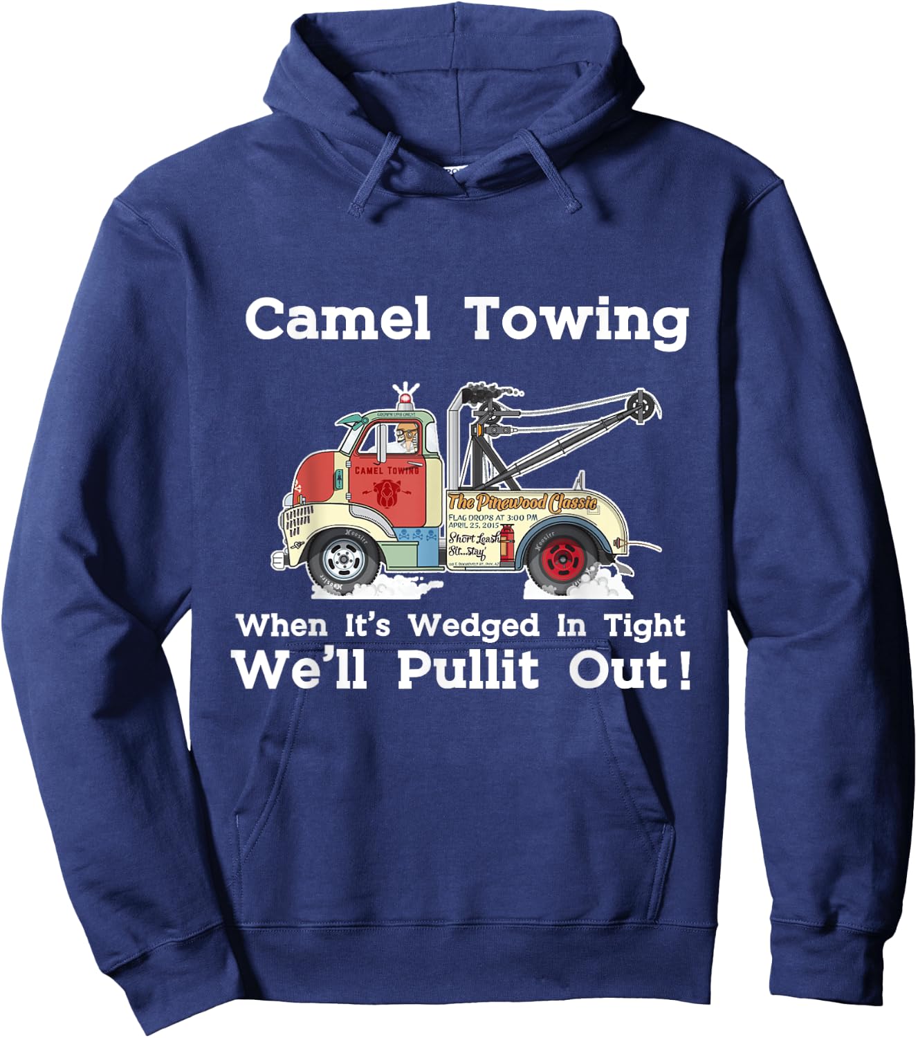 Camel Towing Funny Adult Humor Rude 2025 Quotes Hoodie - Hoodie | Navy