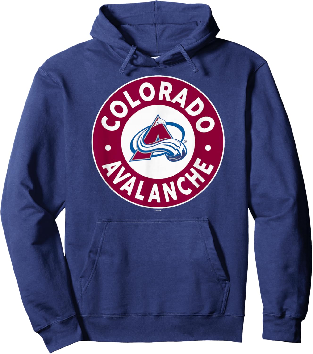 Colorado Avalanche Symbol Black Officially Licensed Hoodie - Hoodie | Navy