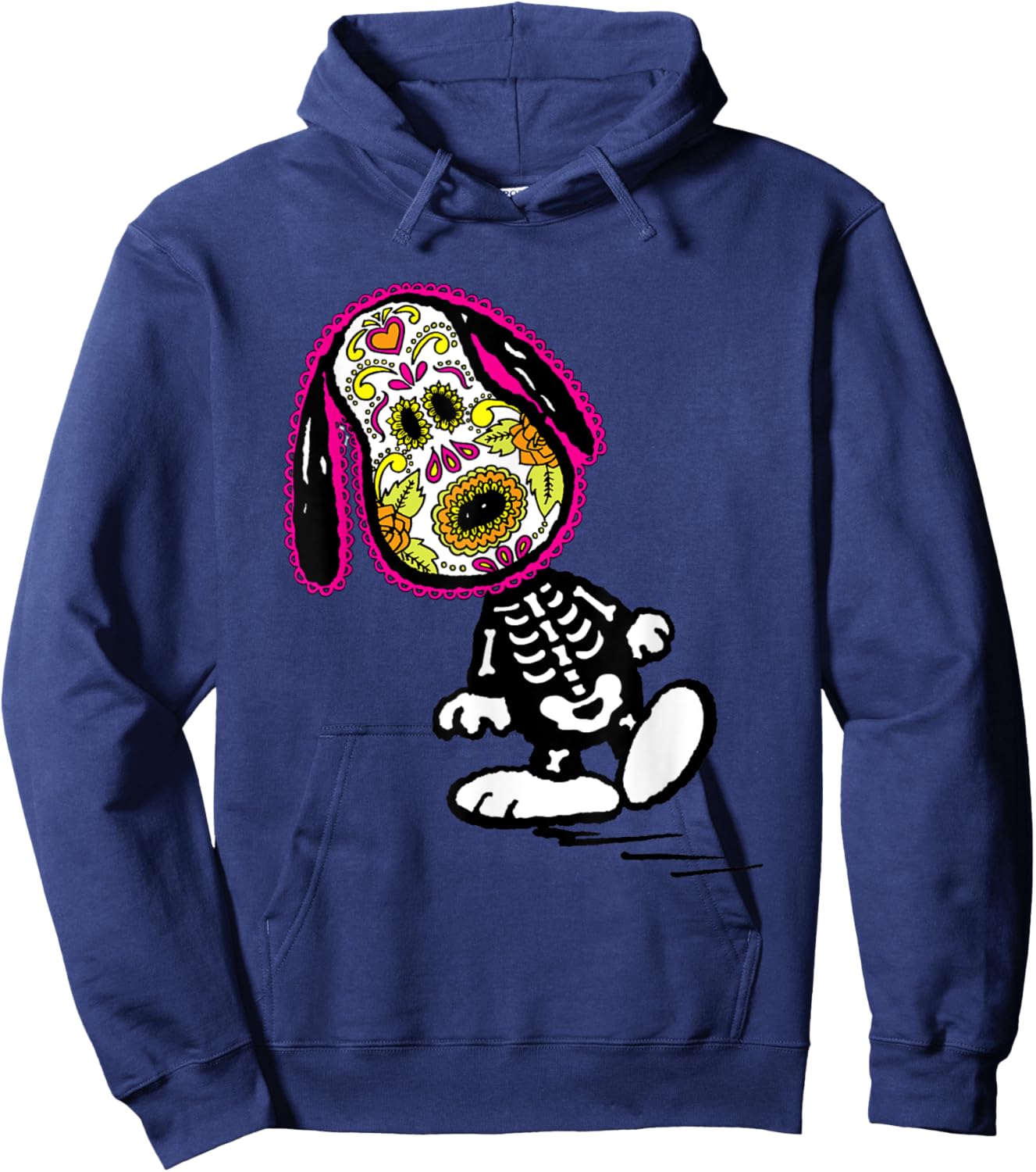 Peanuts Cinco De Mayo Skeleton Snoopy Hoodie - Hoodie | Navy