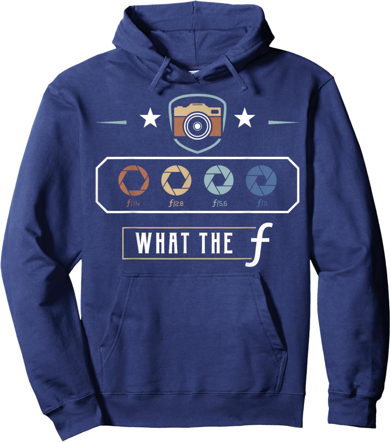 Photography Lover Gift design | What The F | Women Men gift Hoodie - Hoodie | Navy