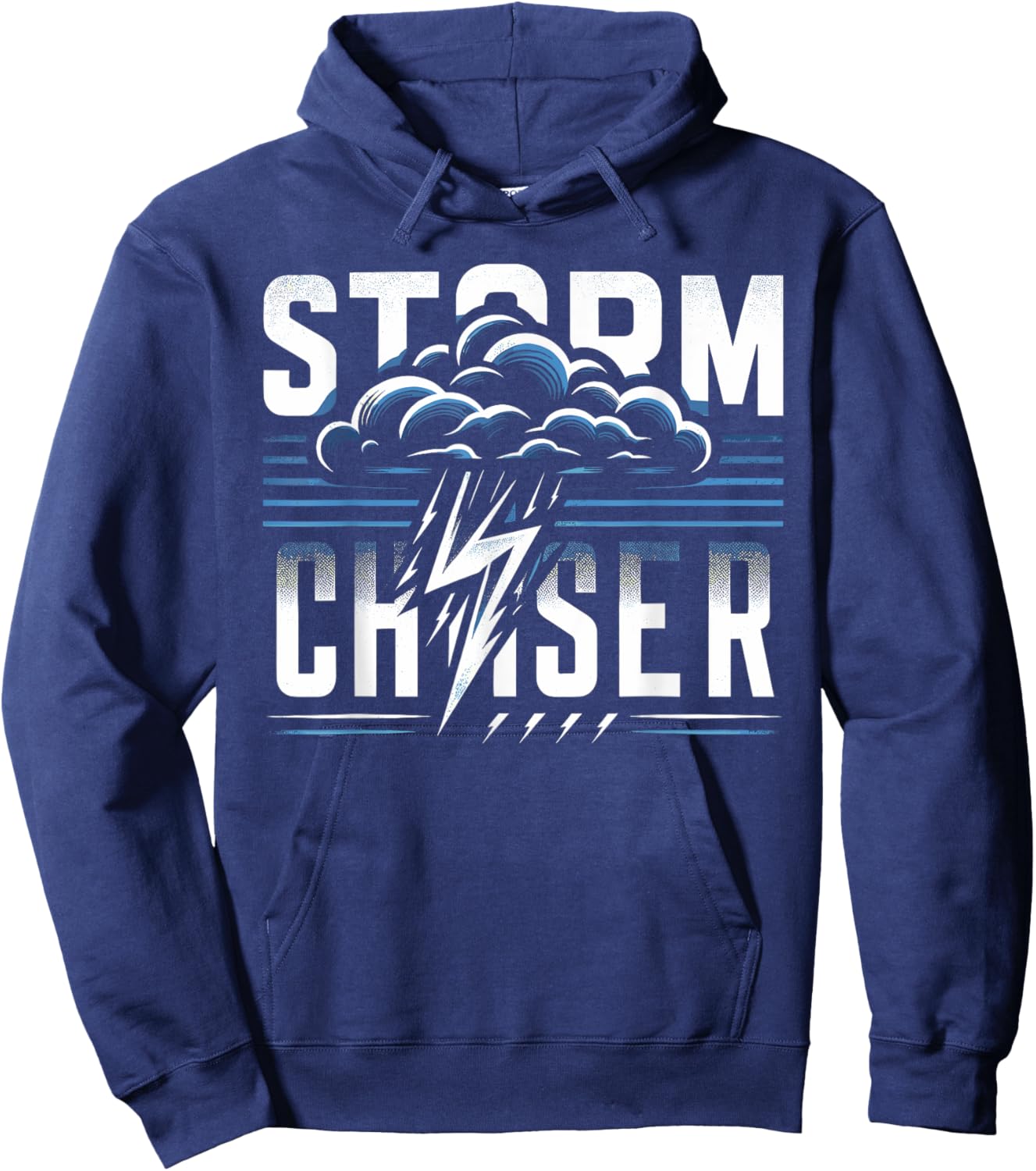 Storm Chaser T Shirt Design for Weather Enthusiasts Hoodie - Hoodie | Navy