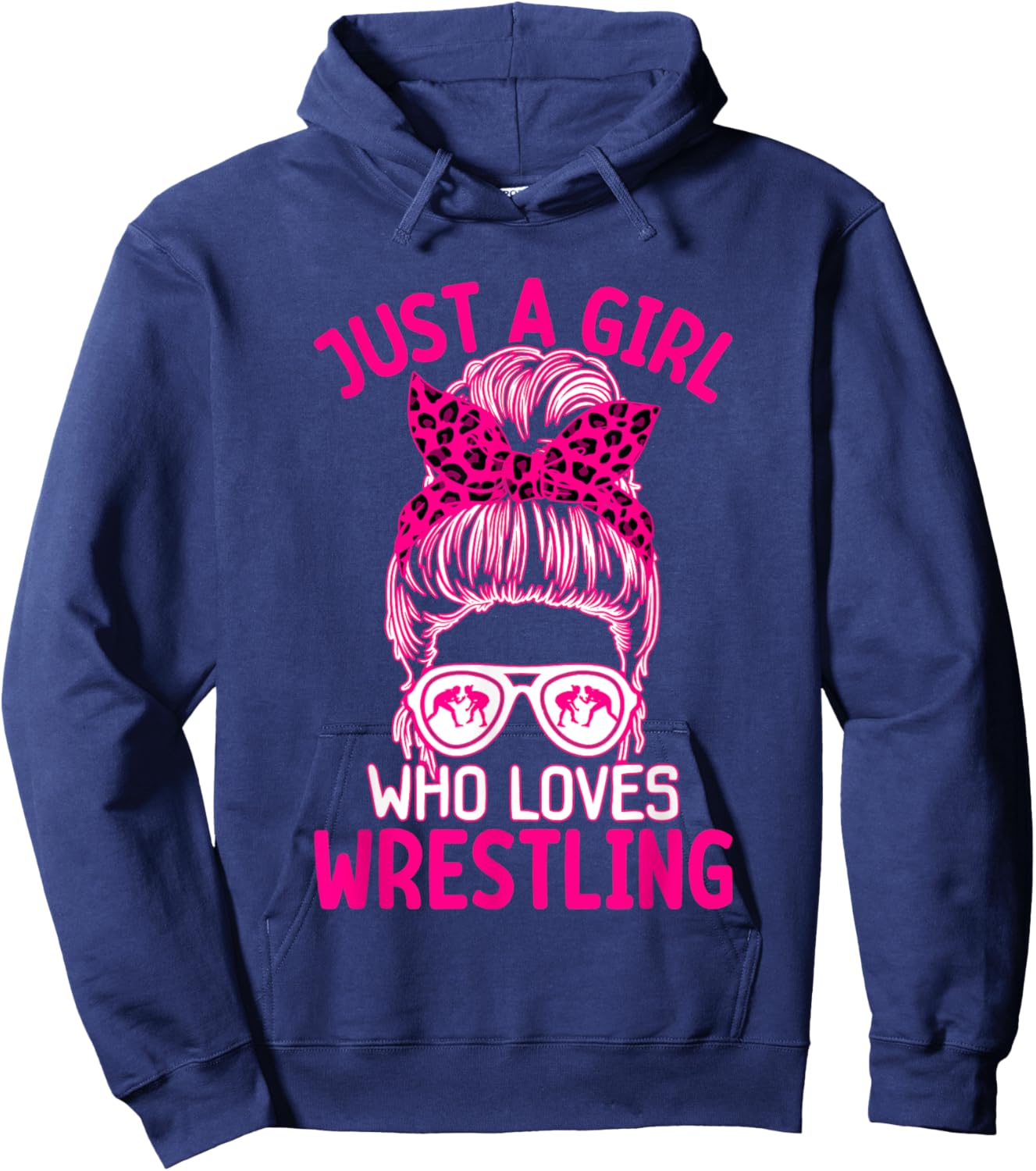 Just a Girl who loves Wrestling Hoodie - Hoodie | Navy