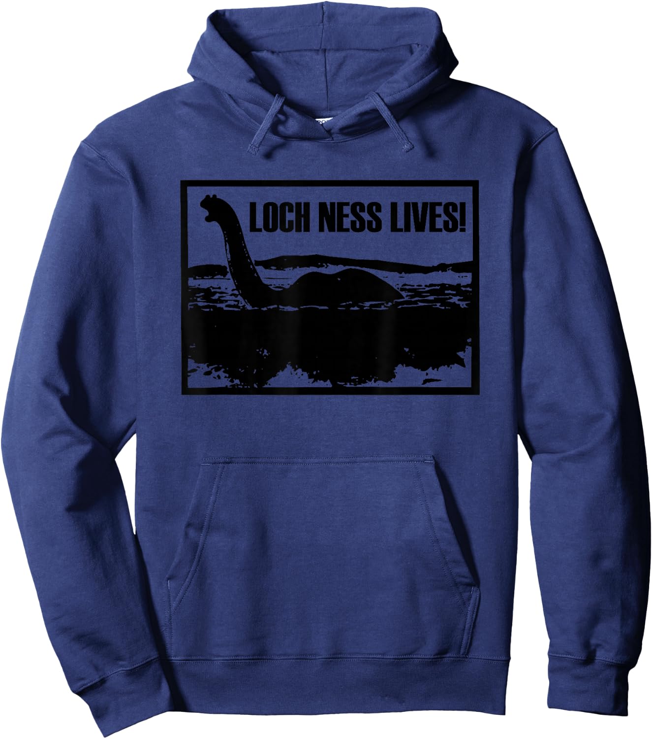 Loch Ness Lives funny saying cool loch ness monster Hoodie - Hoodie | Navy