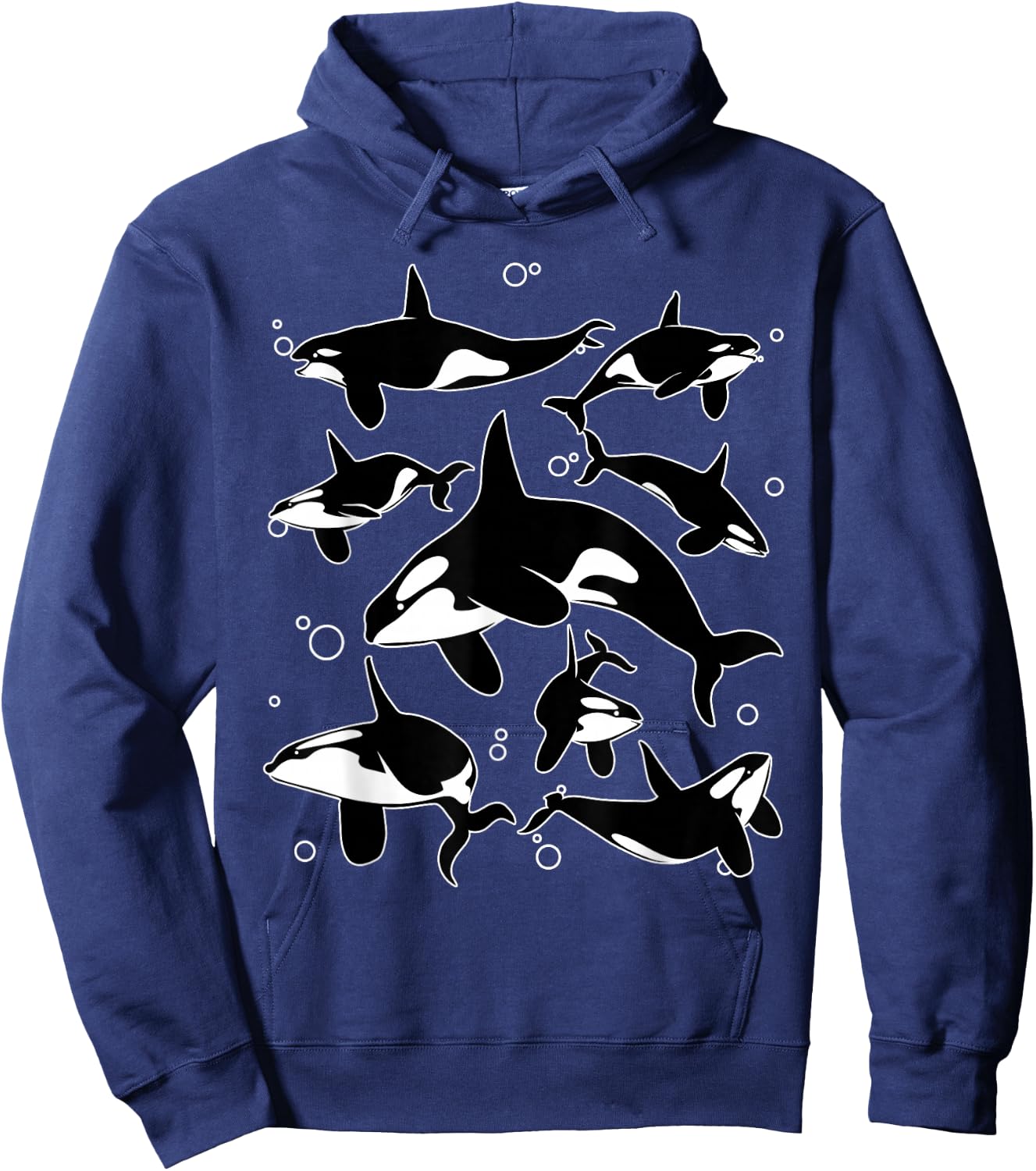 Funny Orca Design Women Killer Whales Orca Lover Hoodie - Hoodie | Navy