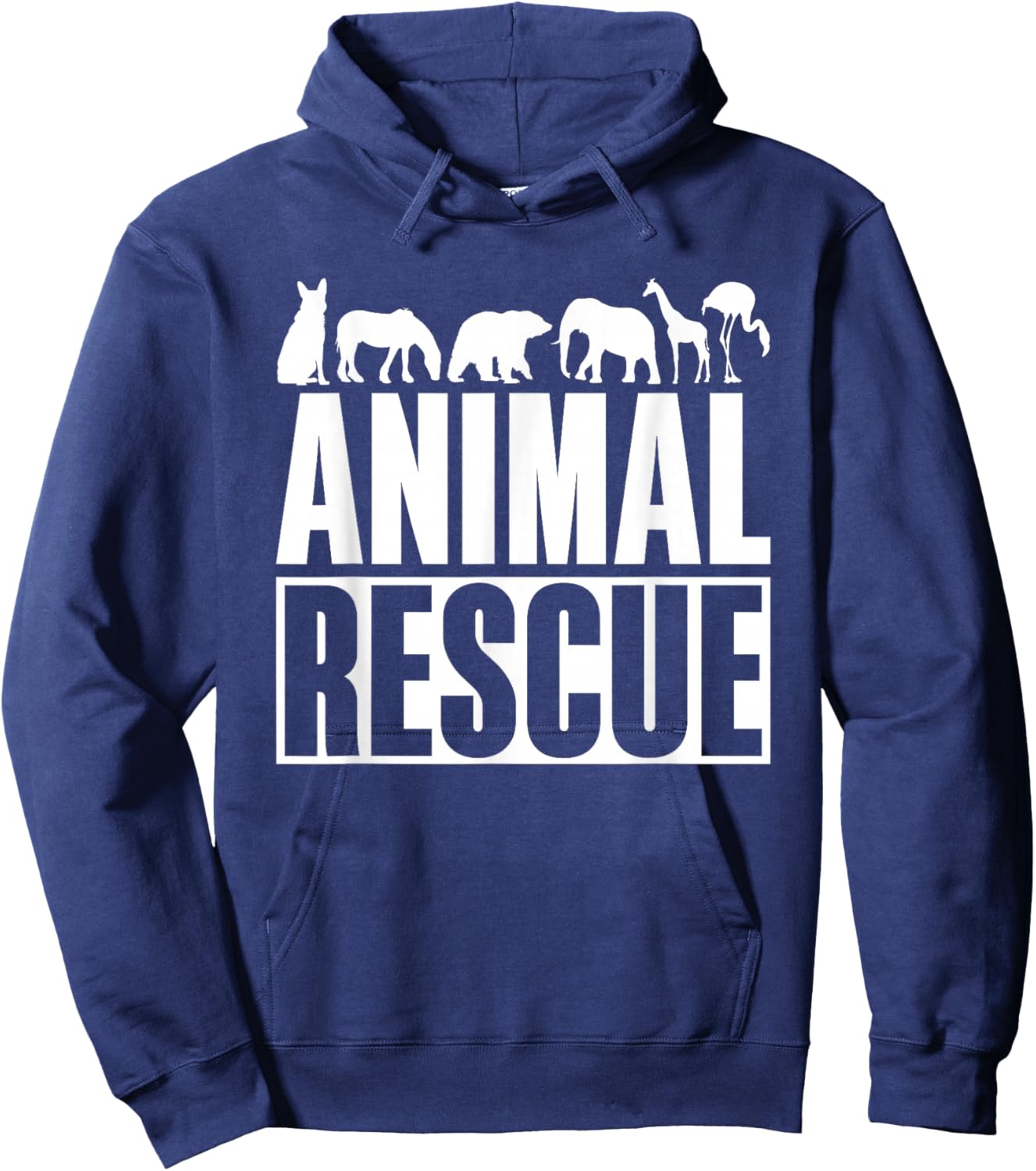 Animal Rescue Save Rescuing Animals Animal Hoodie - Hoodie | Navy