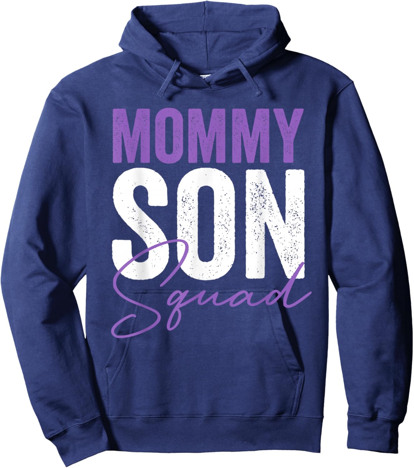 Mommy Son Squad Mom Mother's Day Matching Sons Mother Son Hoodie - Hoodie | Navy