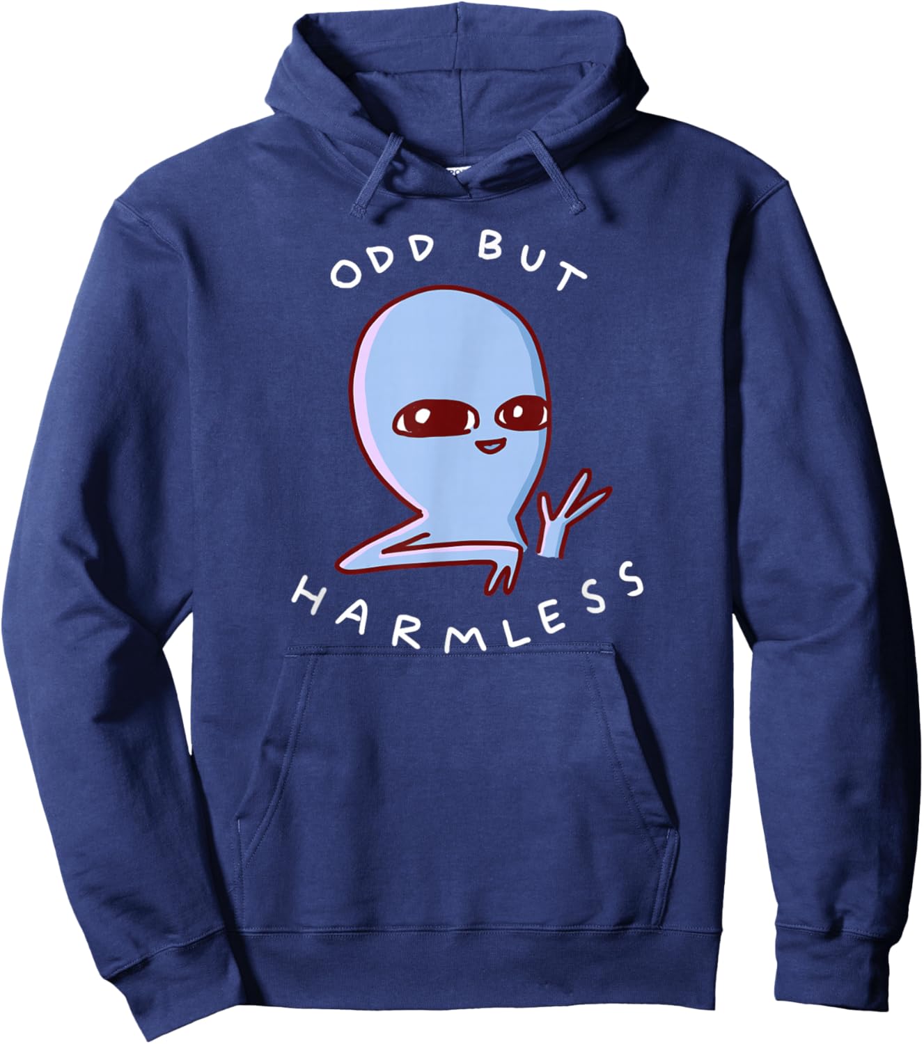 Threadless Nathan W. Pyle Odd But Harmless Graphic Hoodie - Hoodie | Navy