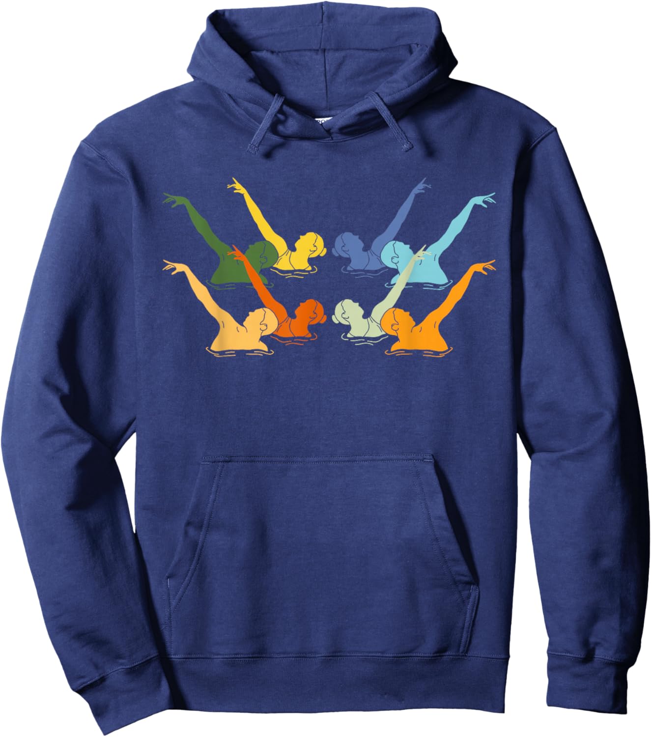 Vintage Synchronized Swimming Artistic Swimming Hoodie - Hoodie | Navy