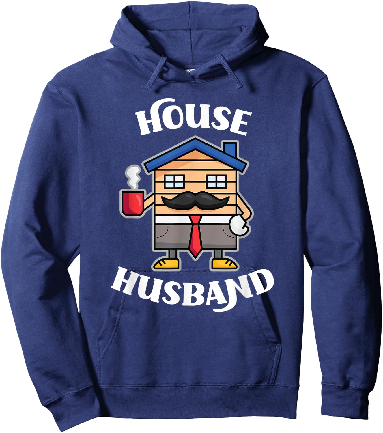 SAHD Apparel Co House Husband Design For Stay At Home Dad Hoodie - Hoodie | Navy