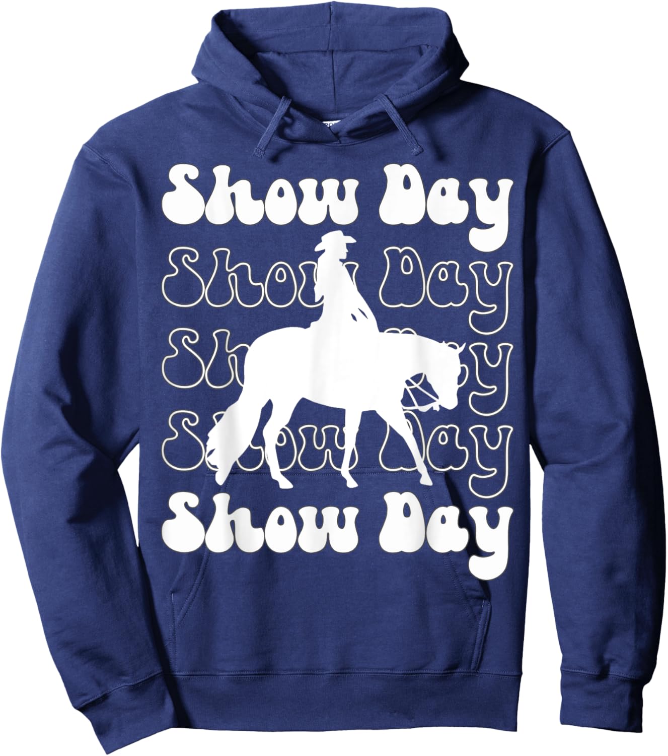 Western Horsemanship Show Day, Horse Show Western Pleasure Hoodie - Hoodie | Navy