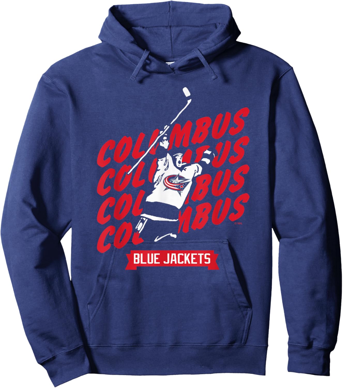 Columbus Blue Jackets Graffiti Navy Officially Licensed Hoodie - Hoodie | Navy