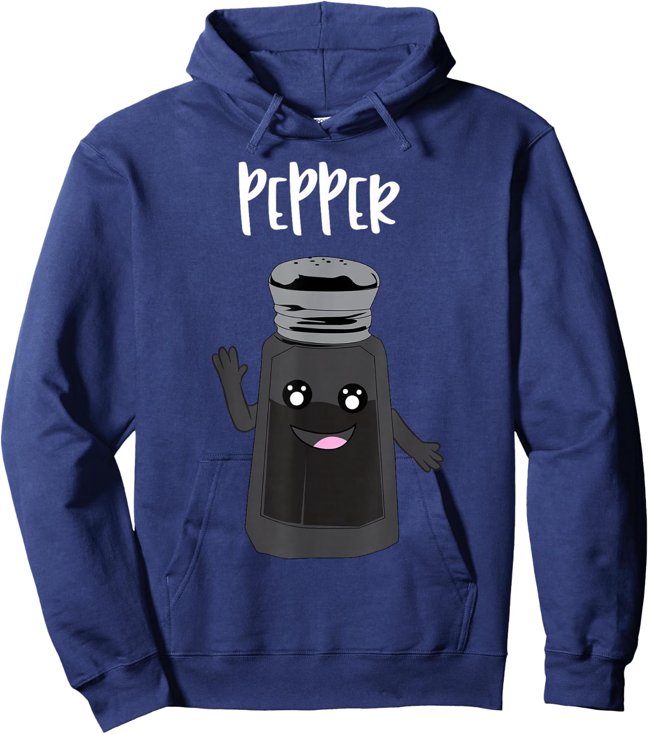 Funny Salt and Pepper Duo Valentines Halloween Easy Costume Hoodie - Hoodie | Navy