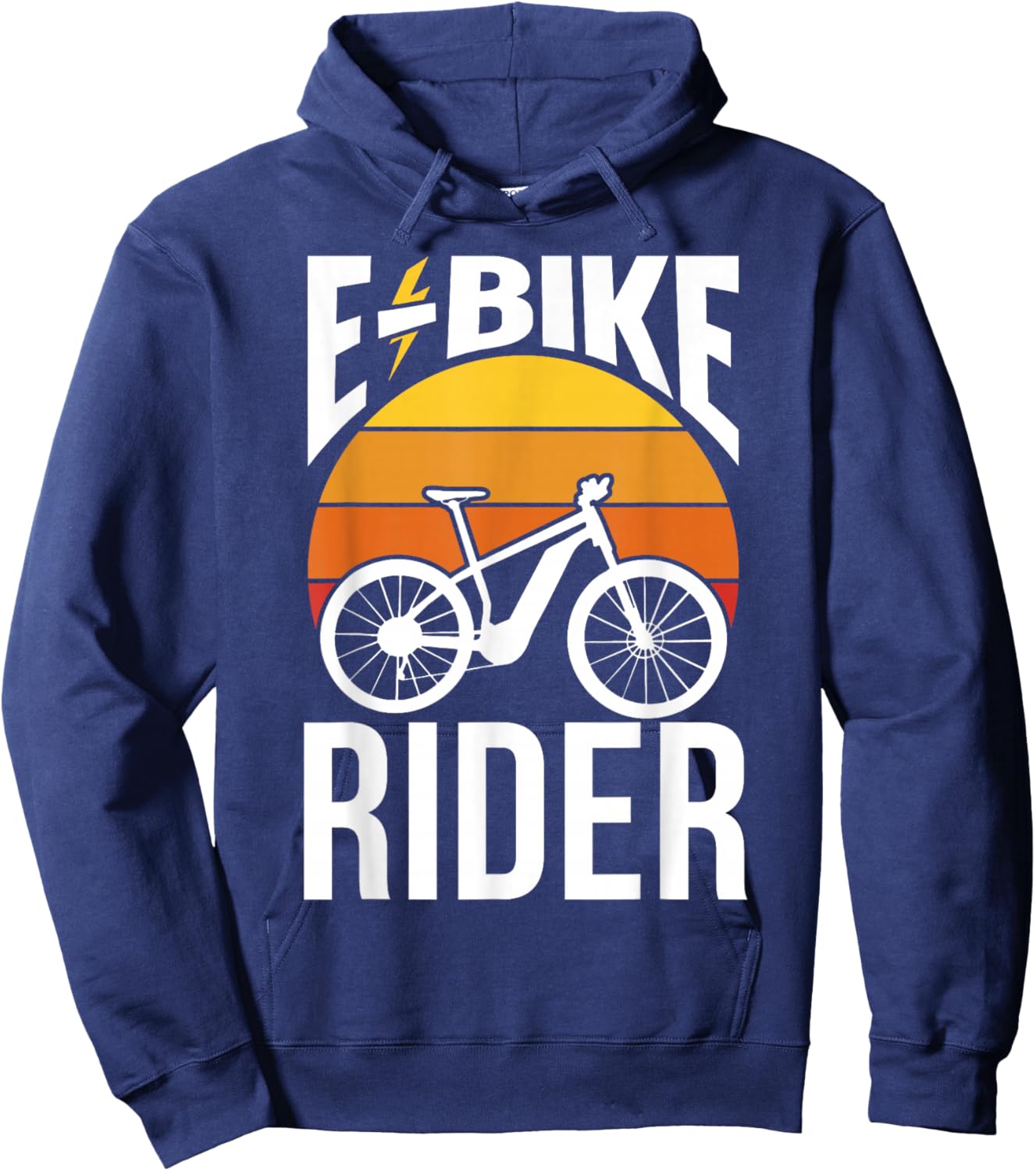 E-Bike Rider Electric Cycling Cyclist Hoodie - Hoodie | Navy