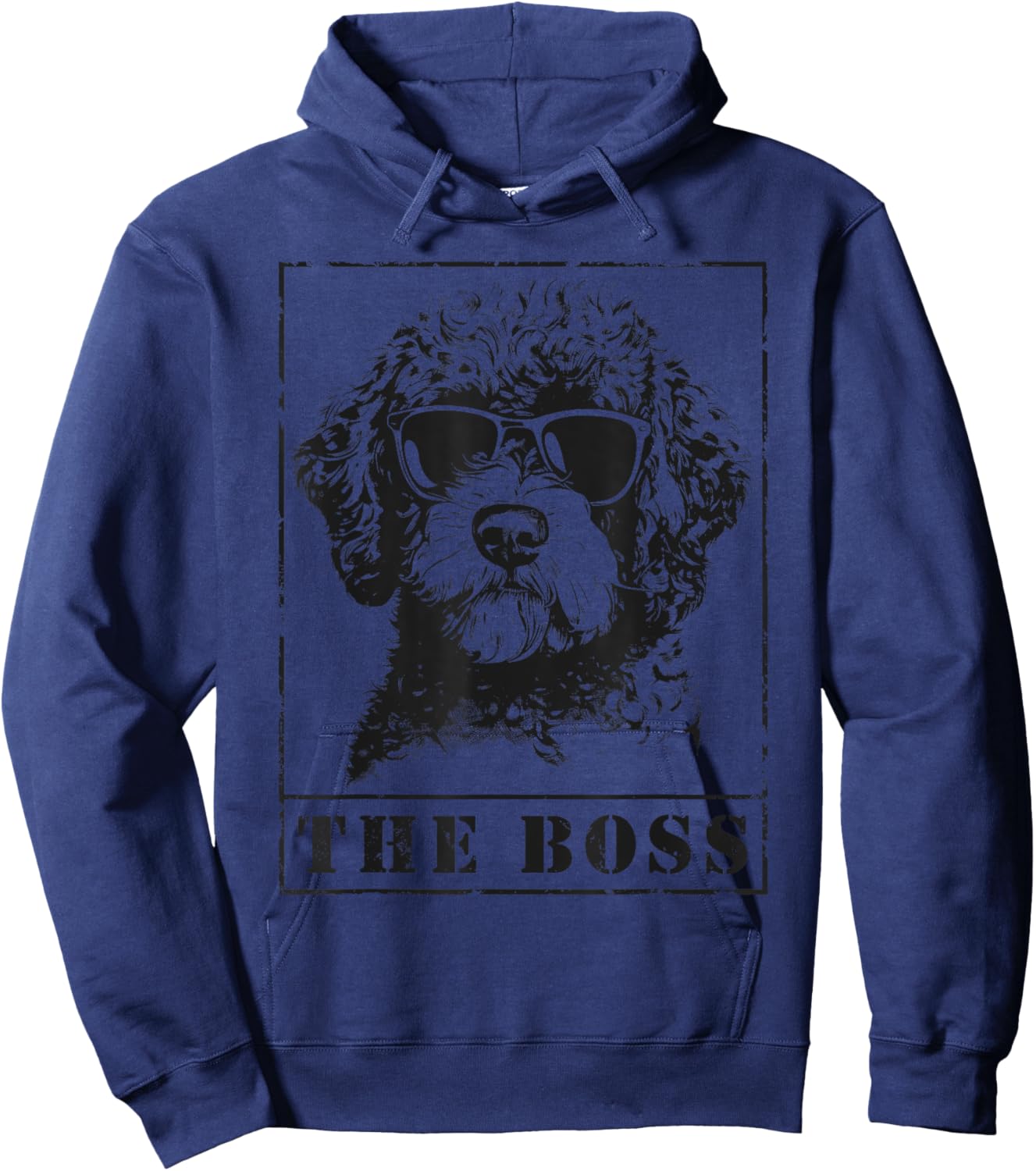Der lustige Lagotto Romagnolo Boss Mama Papa Hundeliebhaber Hoodie - Hoodie | Navy