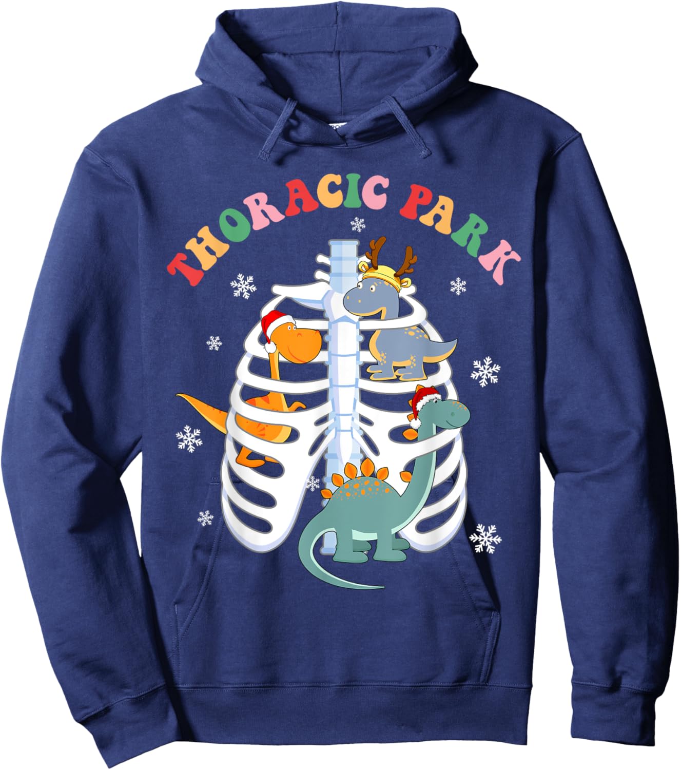 Thoracic Christmas Park Thoracic Surgery OR Nurses Doctor Hoodie - Hoodie | Navy