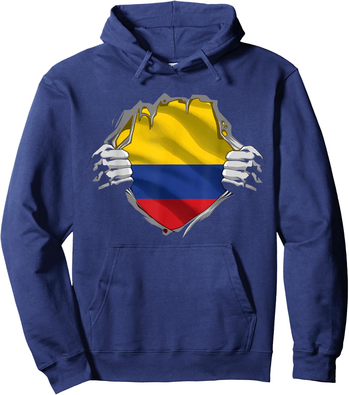 Colombia Shirt Colombian Flag Proud Colombia Country Roots Hoodie - Hoodie | Navy