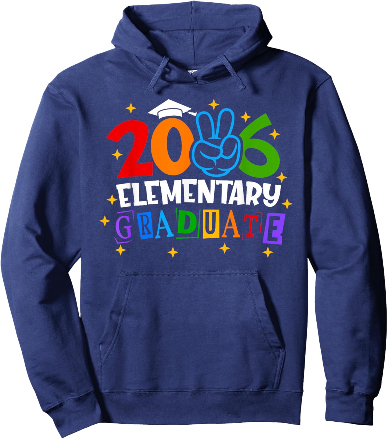Elementary Graduate 2026 Graduation Class of 2026 Kids Hoodie - Hoodie | Navy