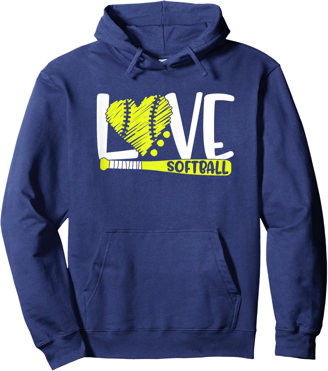 Softball Graphic Saying for Teen Girls and Women Hoodie - Hoodie | Navy