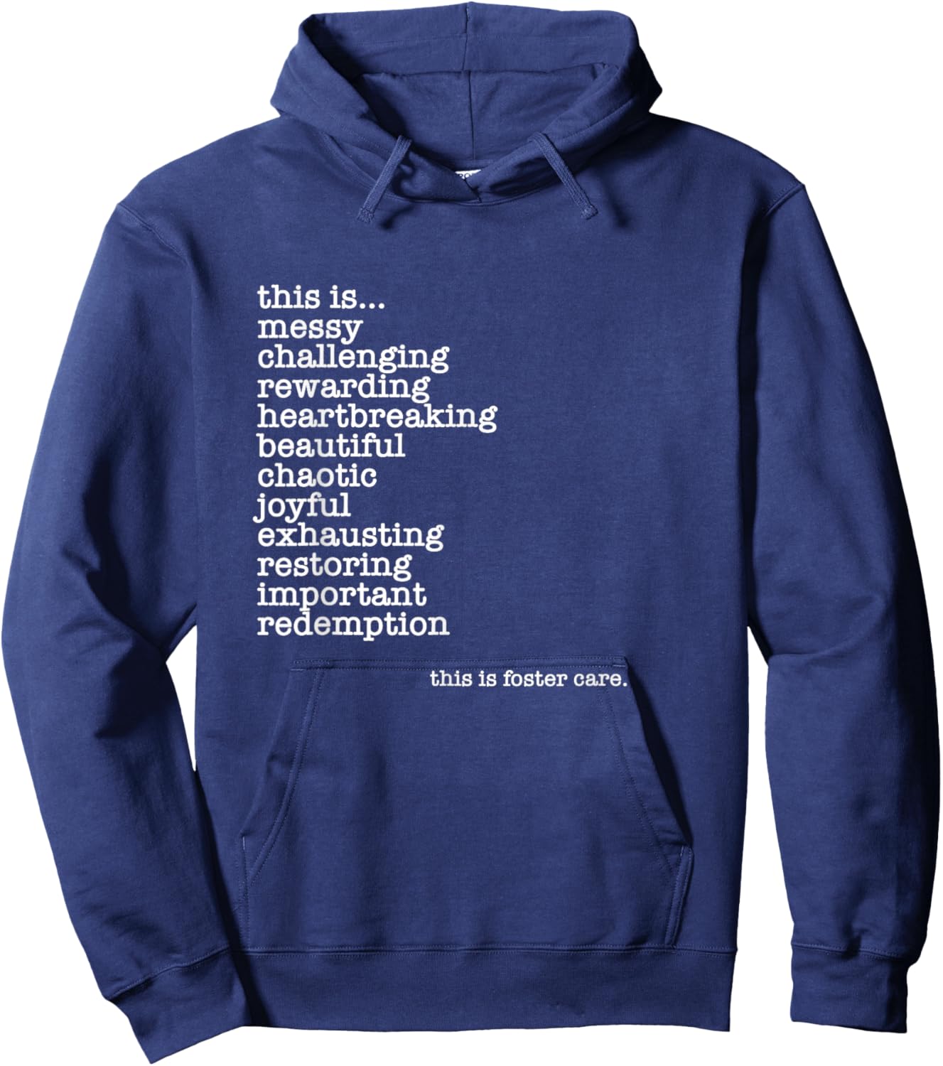 Foster Care, Foster Parents, Fostering, Adoption, Foster Mom Hoodie - Hoodie | Navy