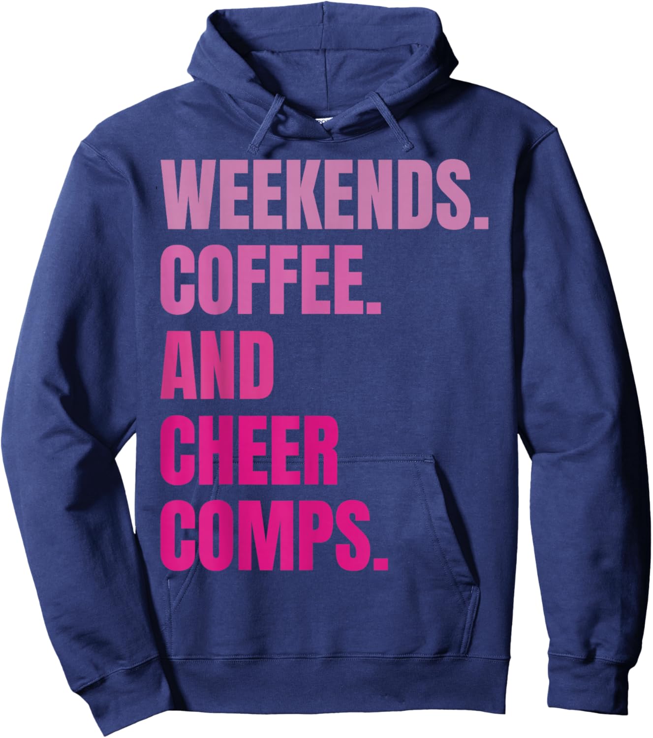 Weekends Coffee And Cheer Comps Retro Cheerleading Lovers Hoodie - Hoodie | Navy