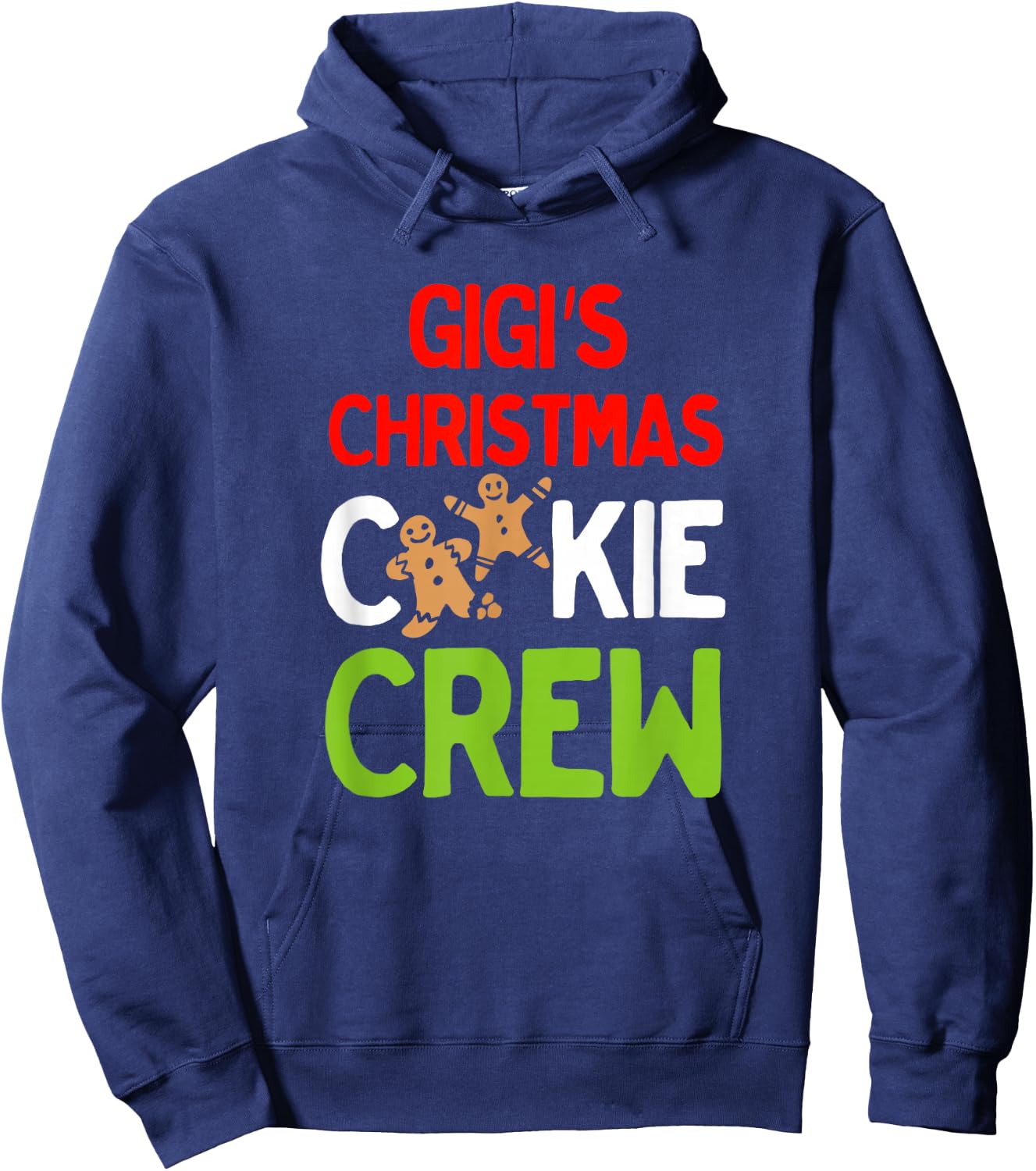 Cute Gigi's Christmas Cookie Crew for Grandkids and Families Hoodie - Hoodie | Navy