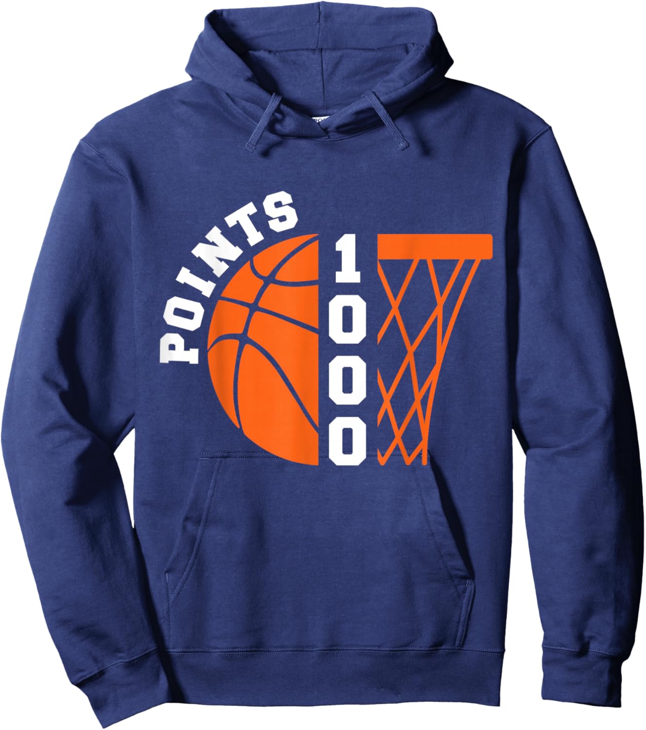 1000 Points Basketball Scorer High School Basketball Boys Hoodie - Hoodie | Navy