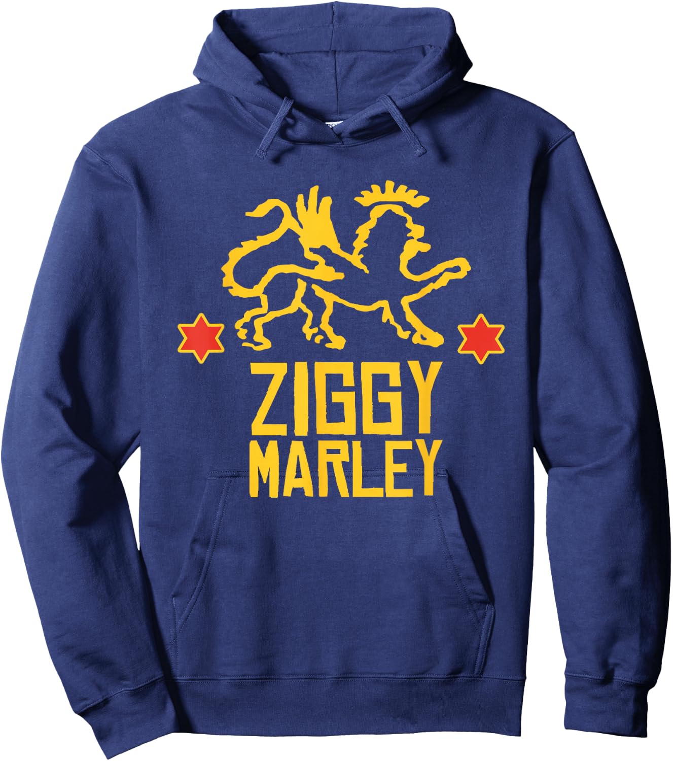 Ziggy Marley - Official Merchandise - Lion Logo Stars Hoodie - Hoodie | Navy