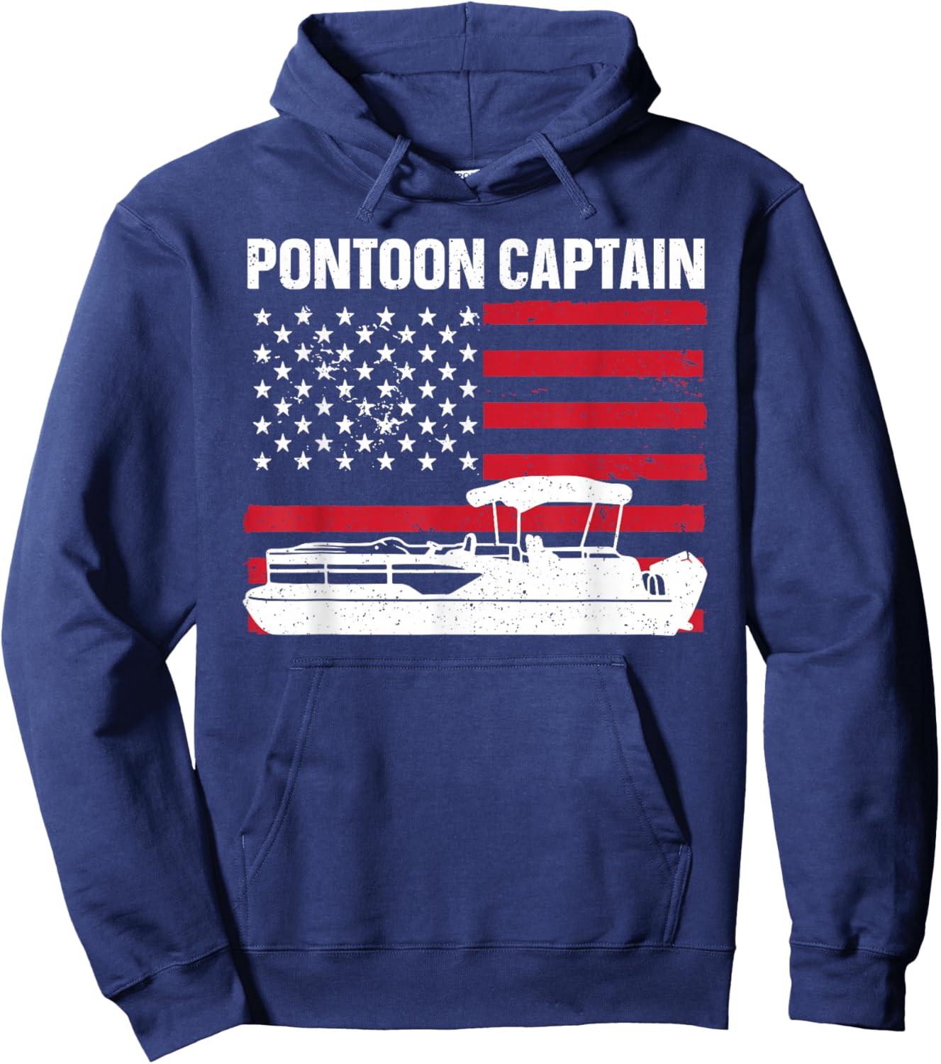 Cool Pontoon Captain Art Women Pontoon Boat Captain Hoodie - Hoodie | Navy