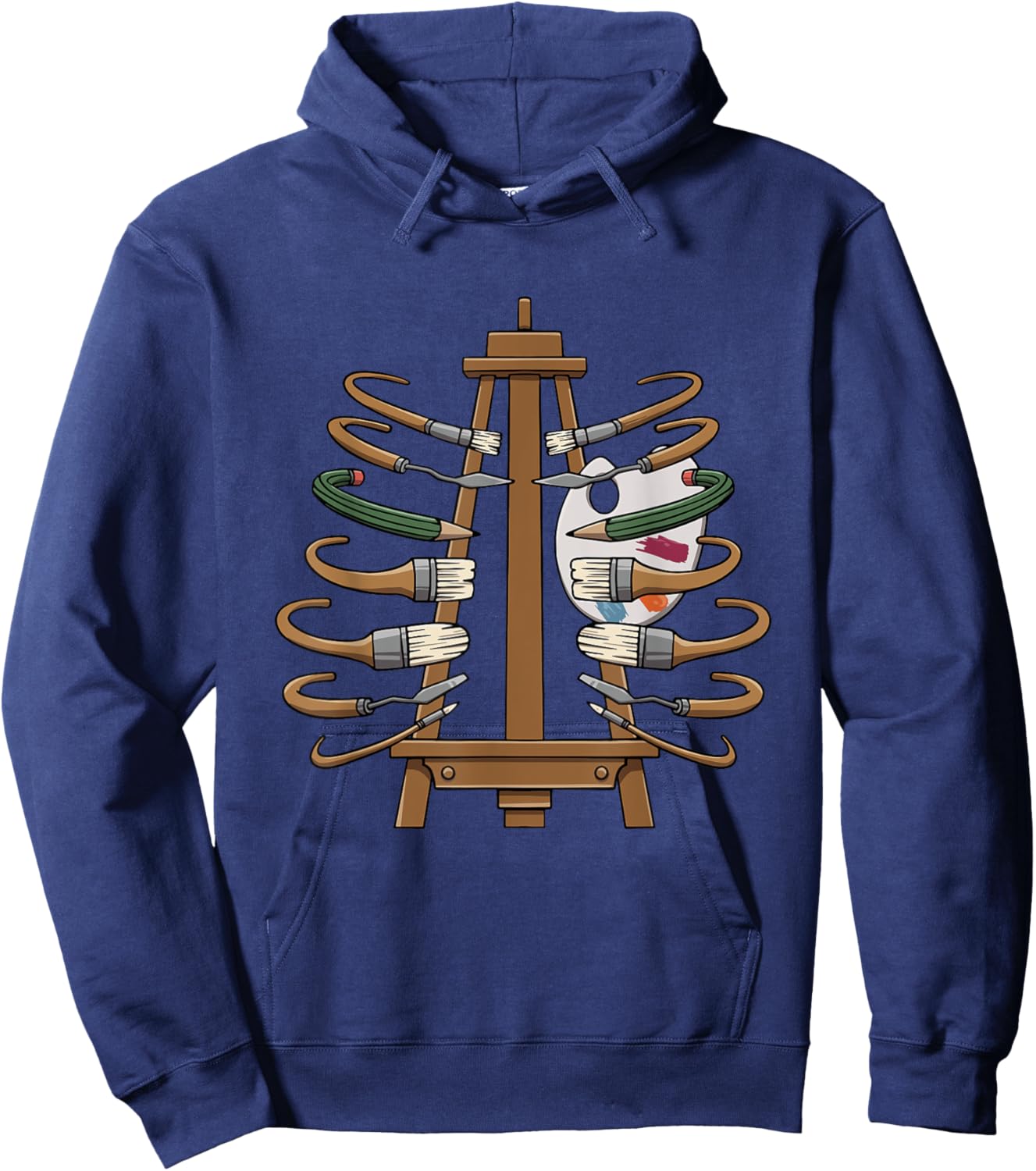 Art Teacher Graphic Artist Art Educator Hoodie - Hoodie | Navy