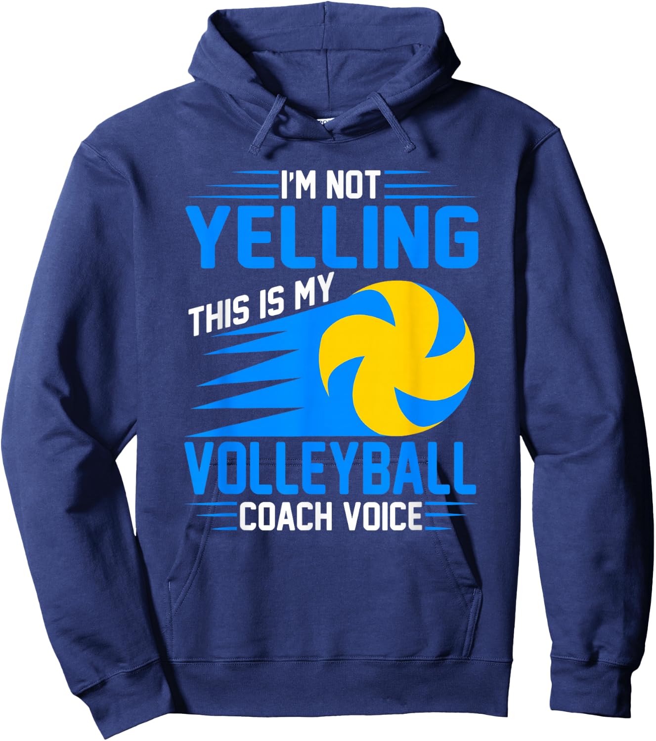 Volleyball Coaching Voice - Assistant Volleyball Coach Hoodie - Hoodie | Navy