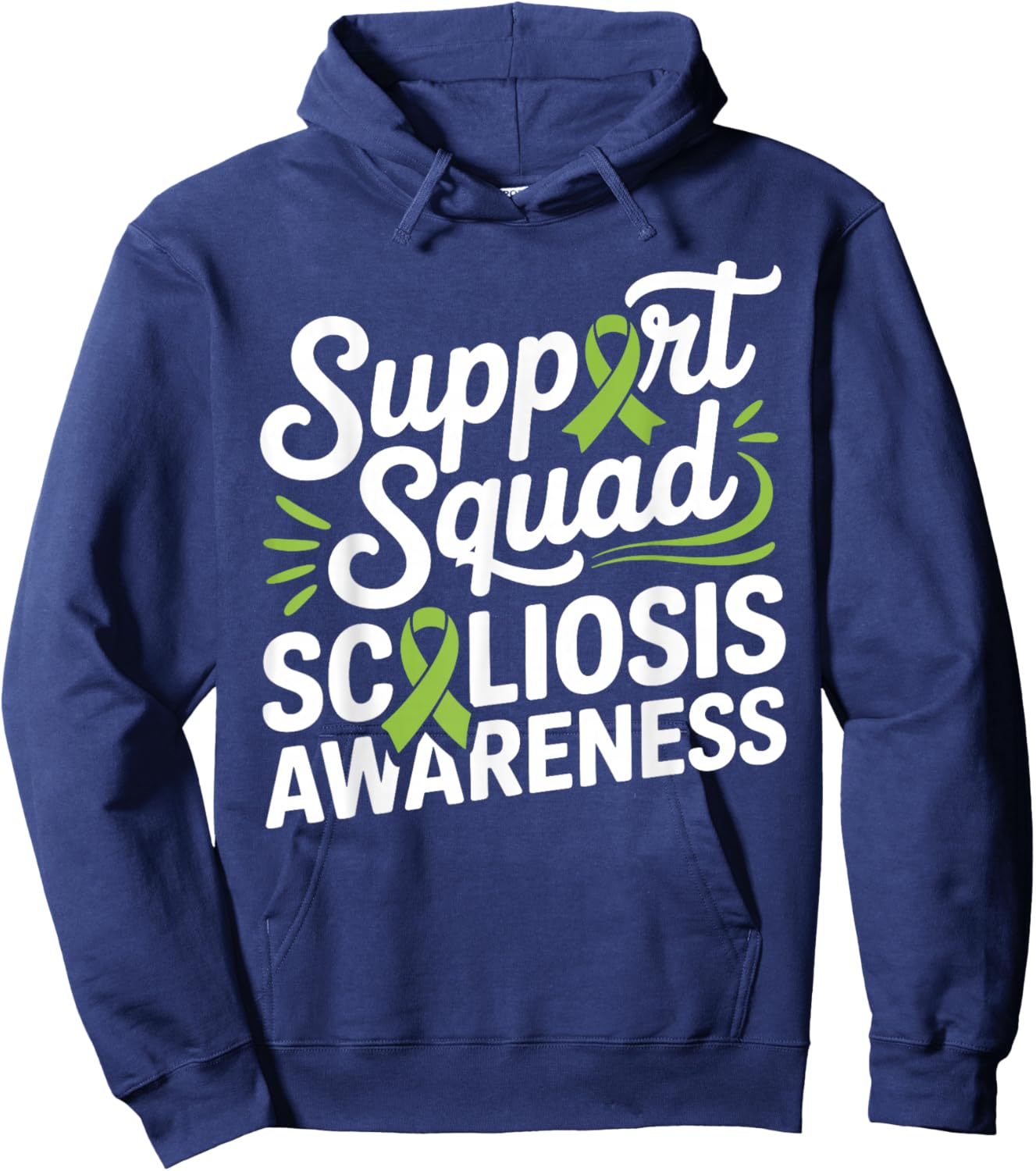 Scoliosis Art Women Spinal Fusion Scoliosis Survivor Hoodie - Hoodie | Navy