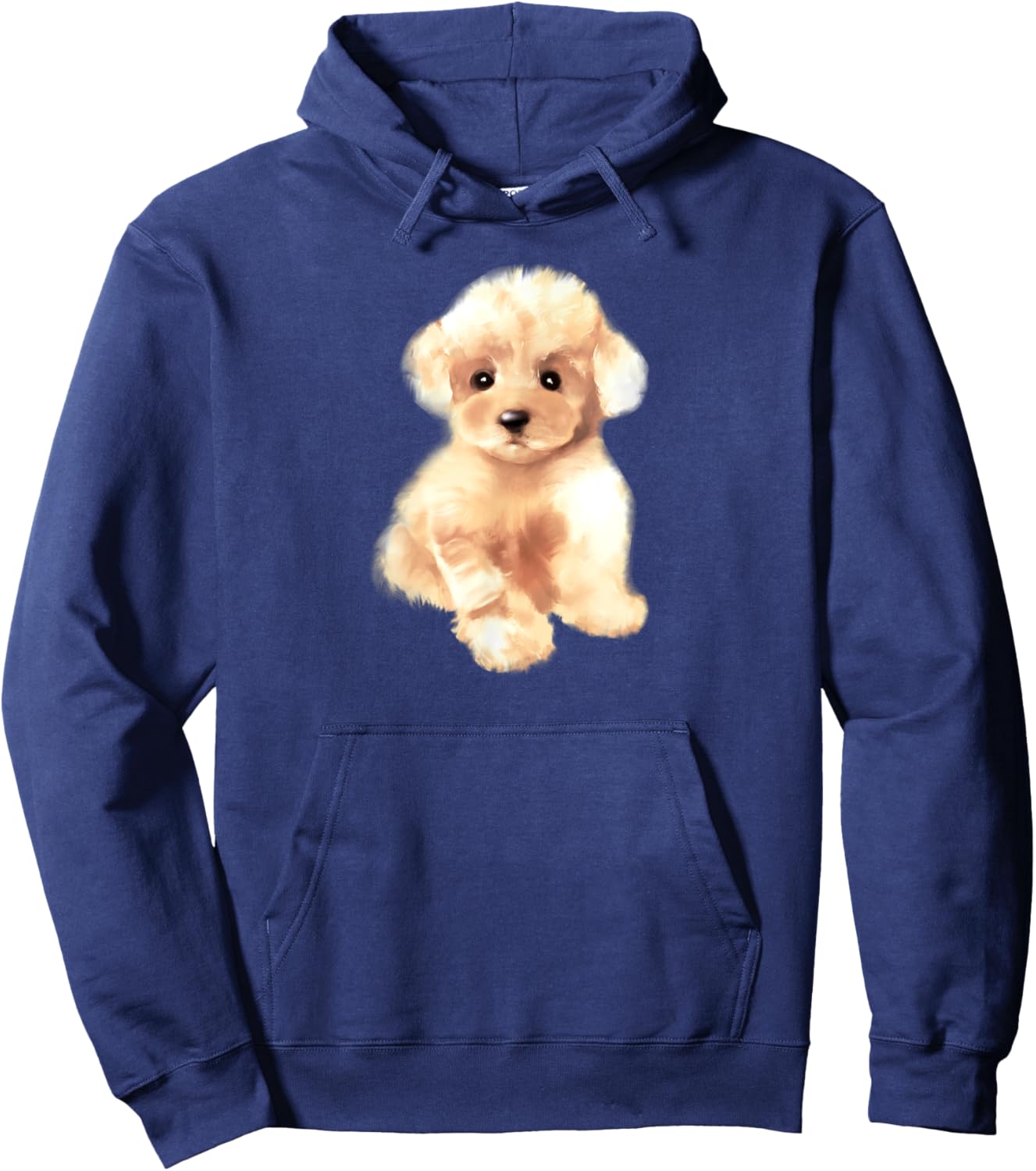 Toy poodle dog ,breed,mini poodle puppy Women Kids Hoodie - Hoodie | Navy