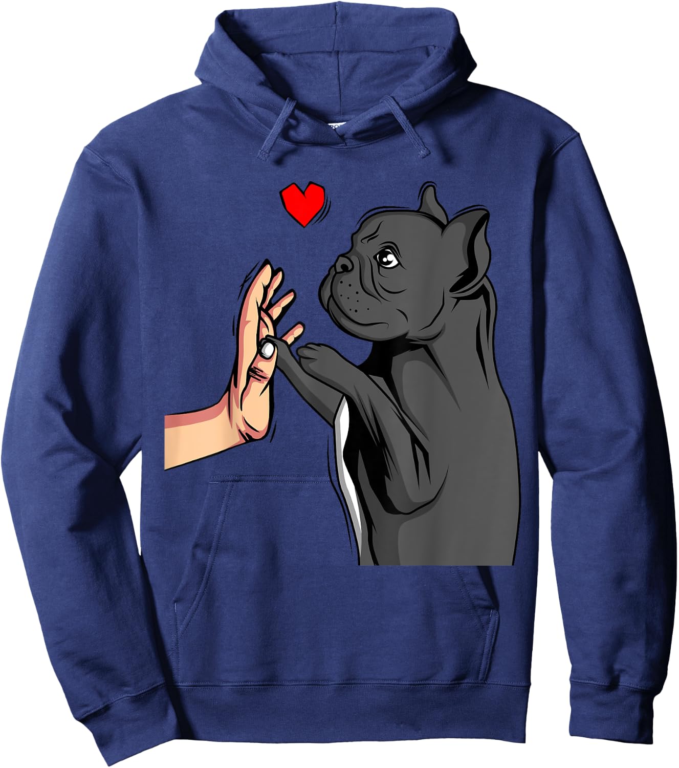 French Bulldog Frenchie Love Cute Dog Mom Funny Girls Gift Hoodie - Hoodie | Navy