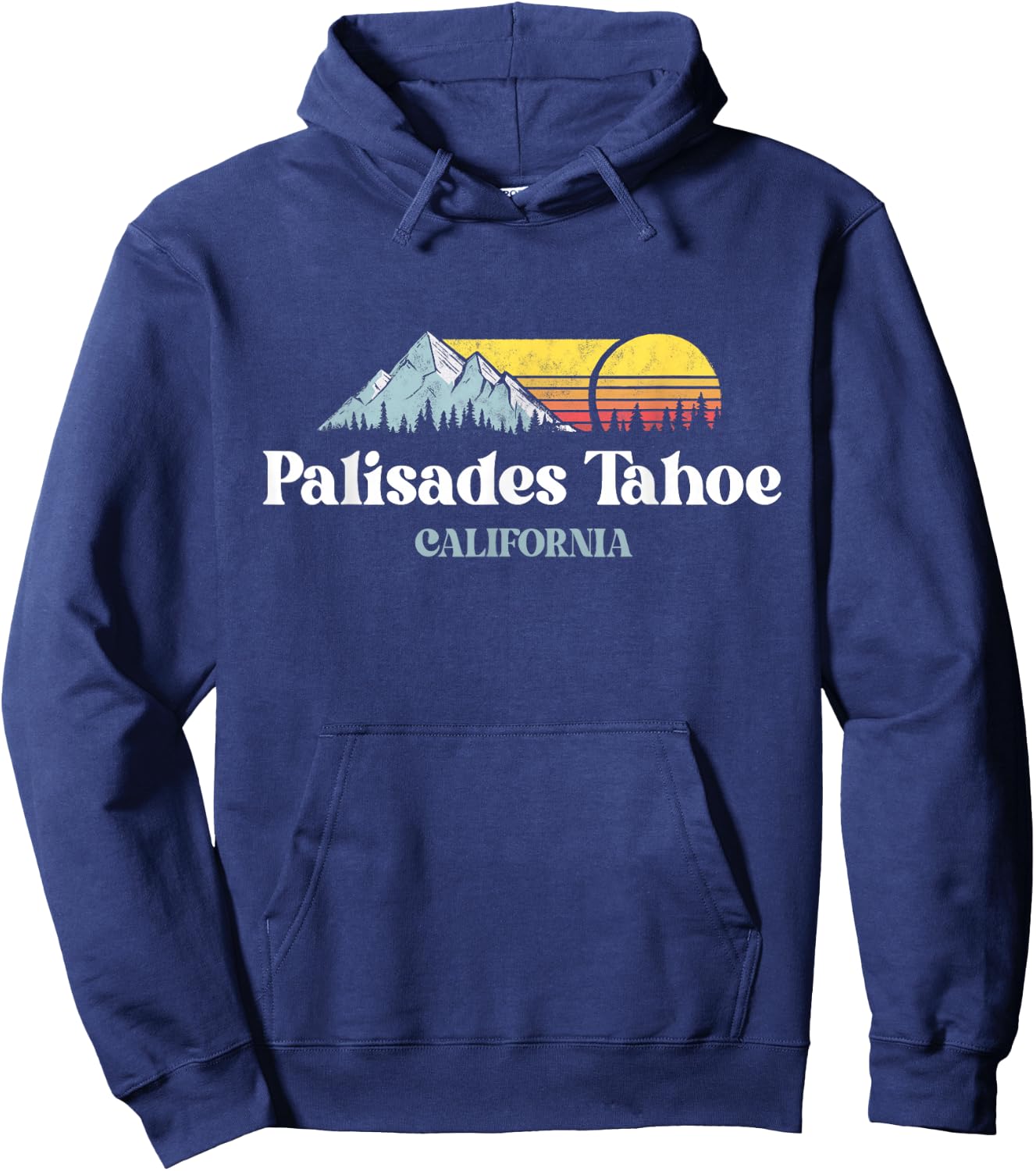 Palisades Tahoe ,CALIFORNIA,Ski Snowboard Hiking Hoodie - Hoodie | Navy