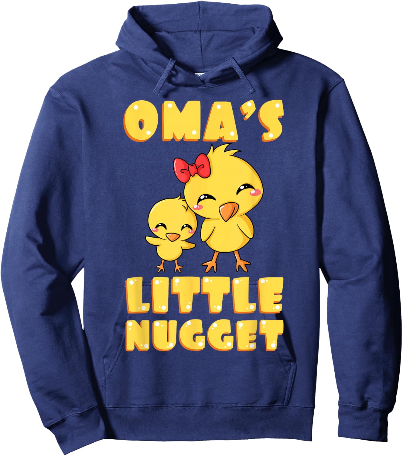 Oma Little Nugget Chick Deutschland Germany Grandmother Gift Hoodie - Hoodie | Navy