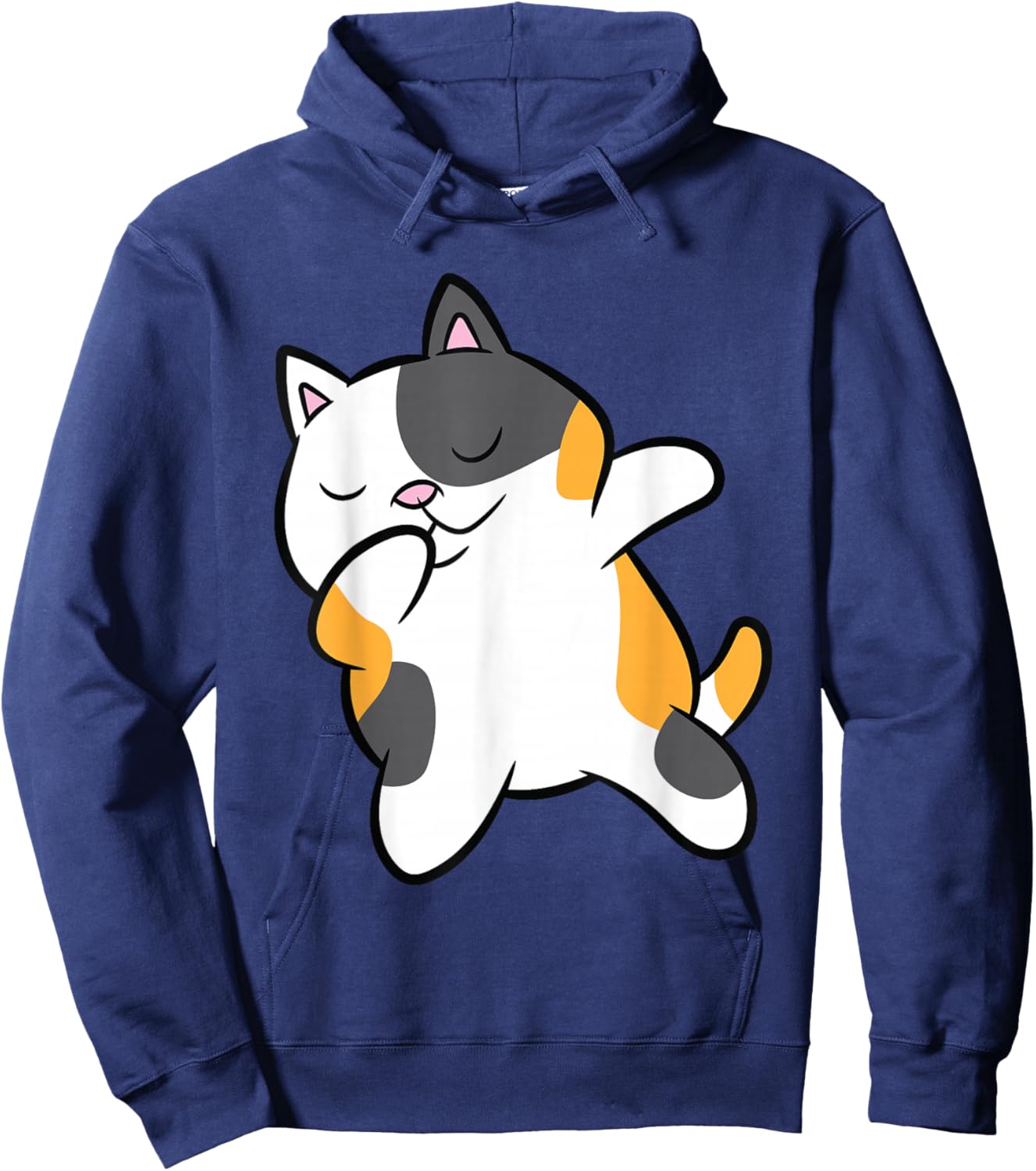 Dabbing Calico Cat Cute Dabbing Calico Cat Hoodie - Hoodie | Navy