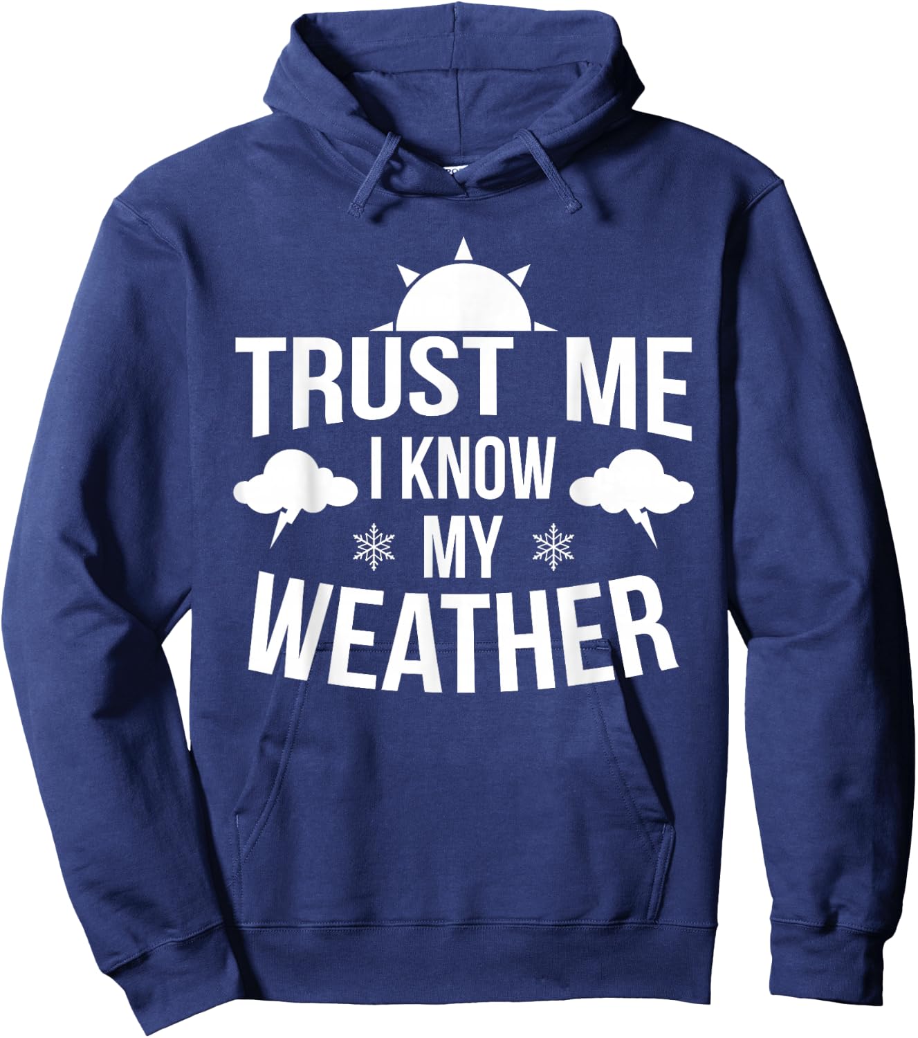 Weather Meteorologist Gift Forecaster Weatherman Climate Fun Hoodie - Hoodie | Navy