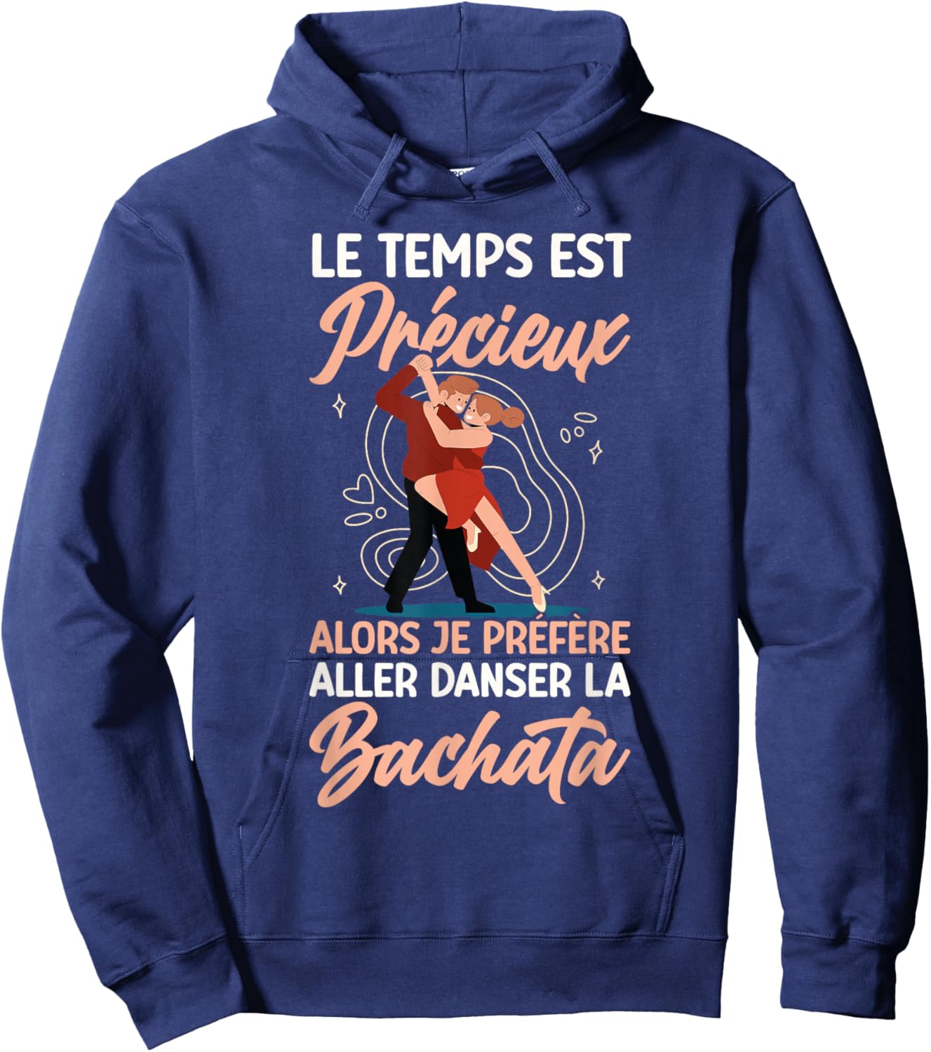 Dance Bachata Dancer , Black, S Hoodie - Hoodie | Navy