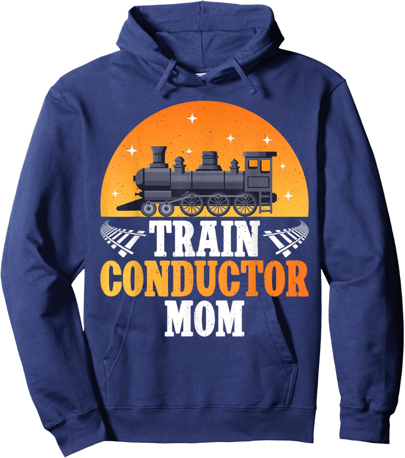 Train Conductor Mom Train Conductor Hoodie - Hoodie | Navy