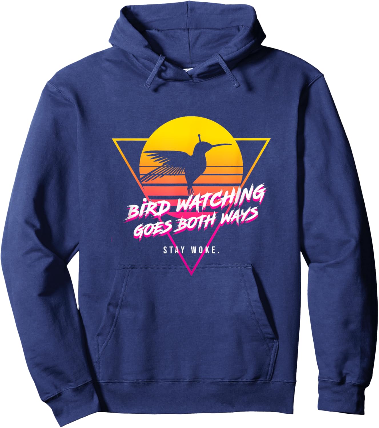 Birds Birdwatching Goes Both Ways they arent real truth Meme Hoodie - Hoodie | Navy
