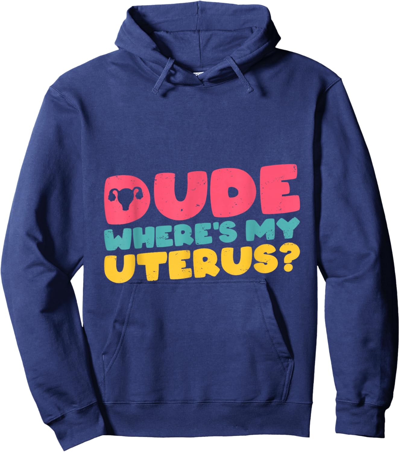 Evicted Funny Uterus Ovarian Removal Hysterectomy Hoodie - Hoodie | Navy