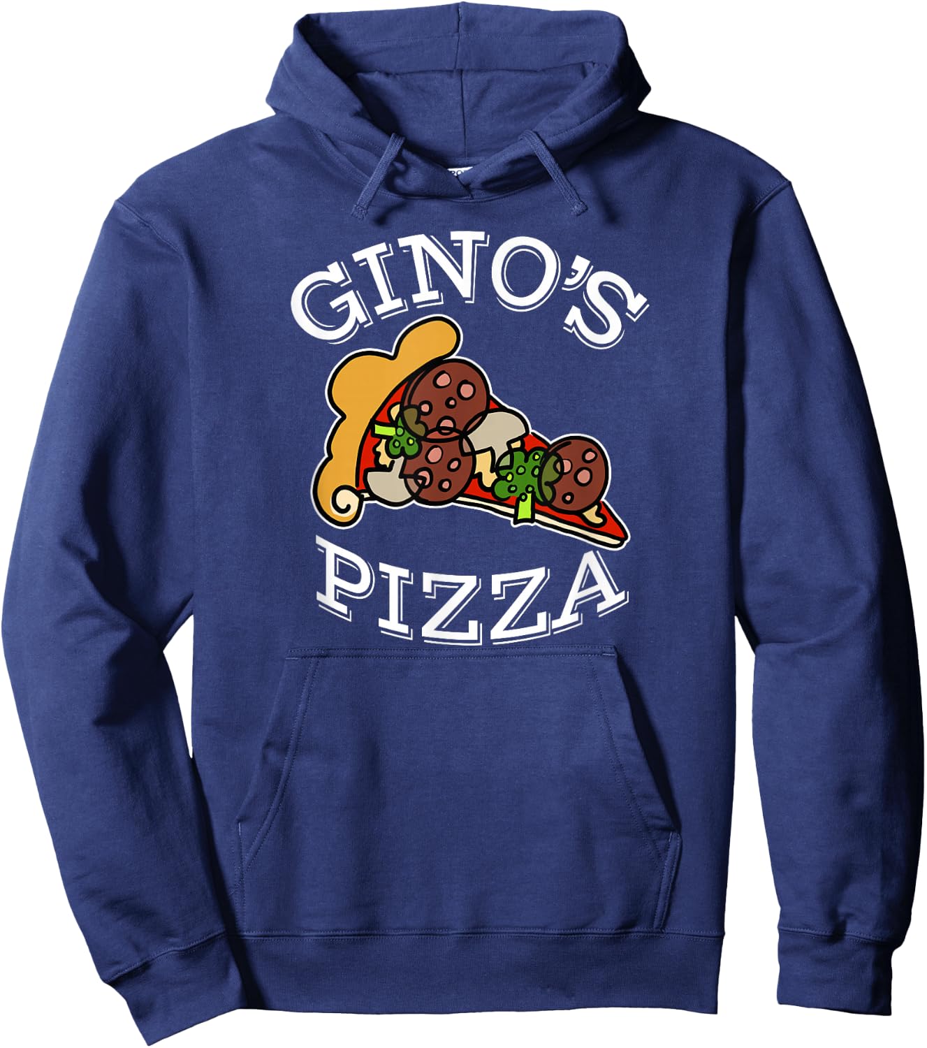 Gino's PIzza - Classic Italian Pizzeria Hoodie - Hoodie | Navy